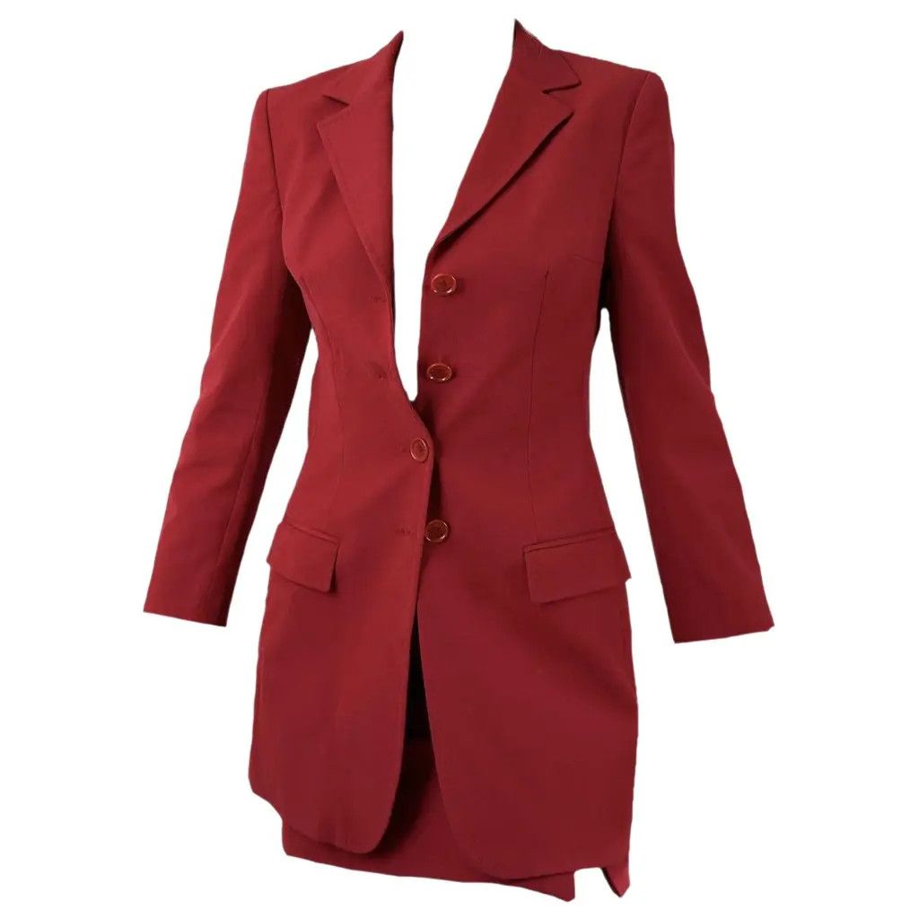 Dolce & Gabbana Dolce & Gabbana Women's Red Tailored Skirt Suit Set IT 42 Size M / US 6-8 / IT 42-44 - 3 Thumbnail