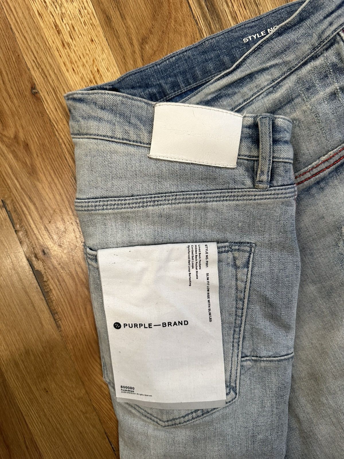 Purple Brand Purple Brand Red Stitch Blue Denim Jeans Size 36 Size US 36 / EU 52 - 4 Thumbnail