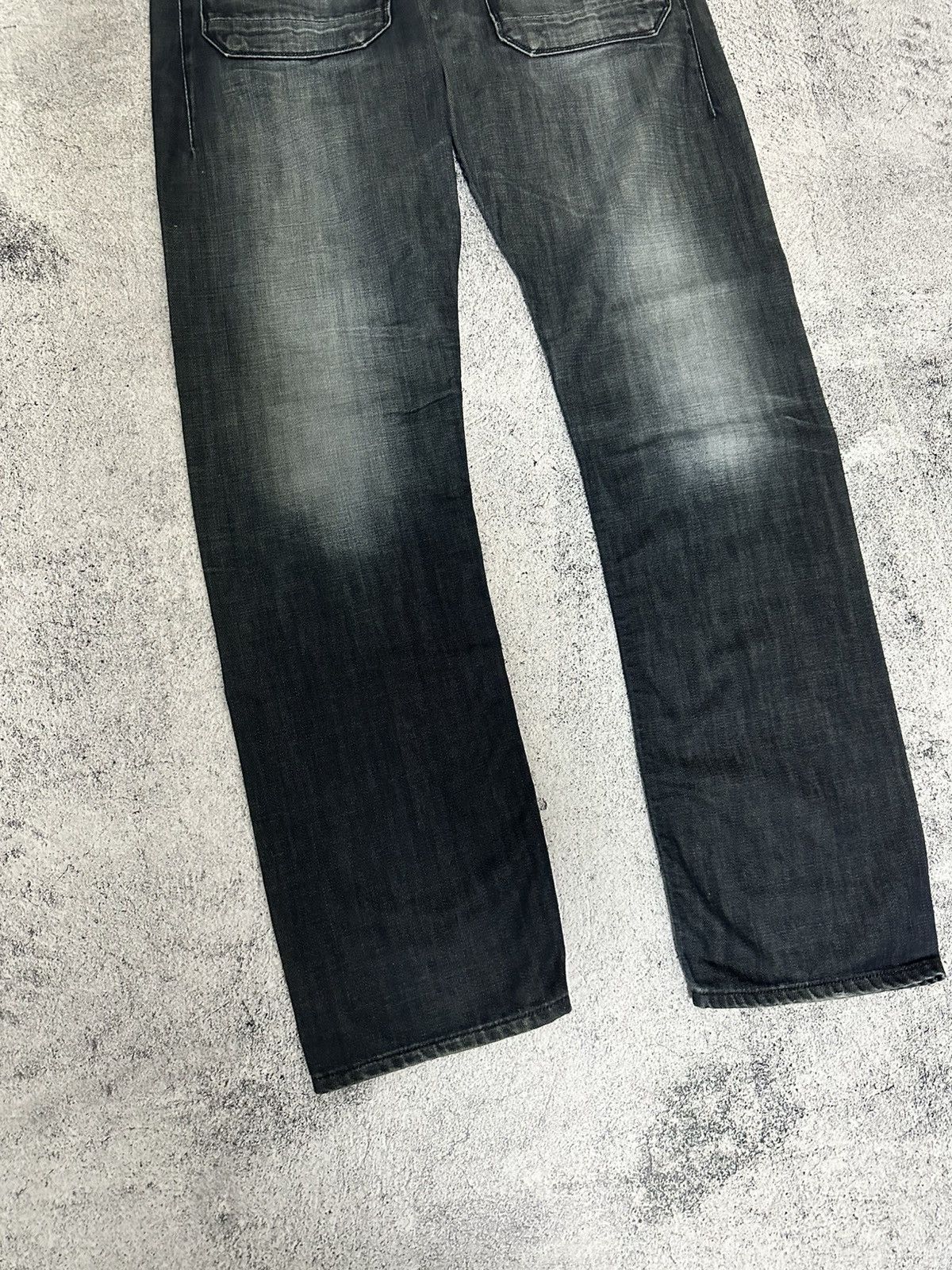 G-Star G-Star Dark Denim Jeans Distressed Multipocket Fit Y2K Logo Size US 34 / EU 50 - 7 Thumbnail