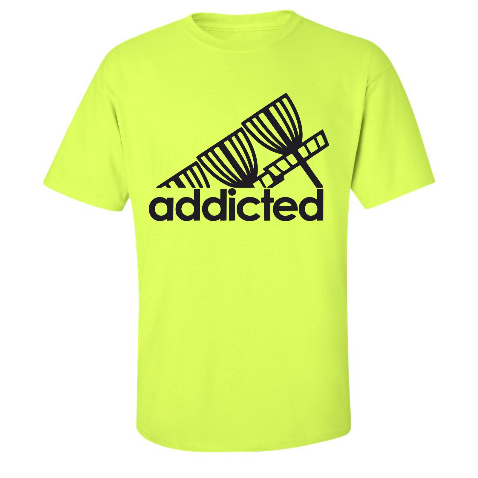 Gildan Disc Golf T Shirt ADDICTED Discgolfer Discgolfing Shirt Size US XL / EU 56 / 4 - 20 Thumbnail
