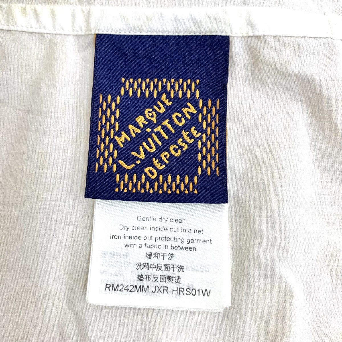 Louis Vuitton Louis Vuitton Off-white Long Sleeve Shirt K26WX Size US L / EU 52-54 / 3 - 8 Thumbnail