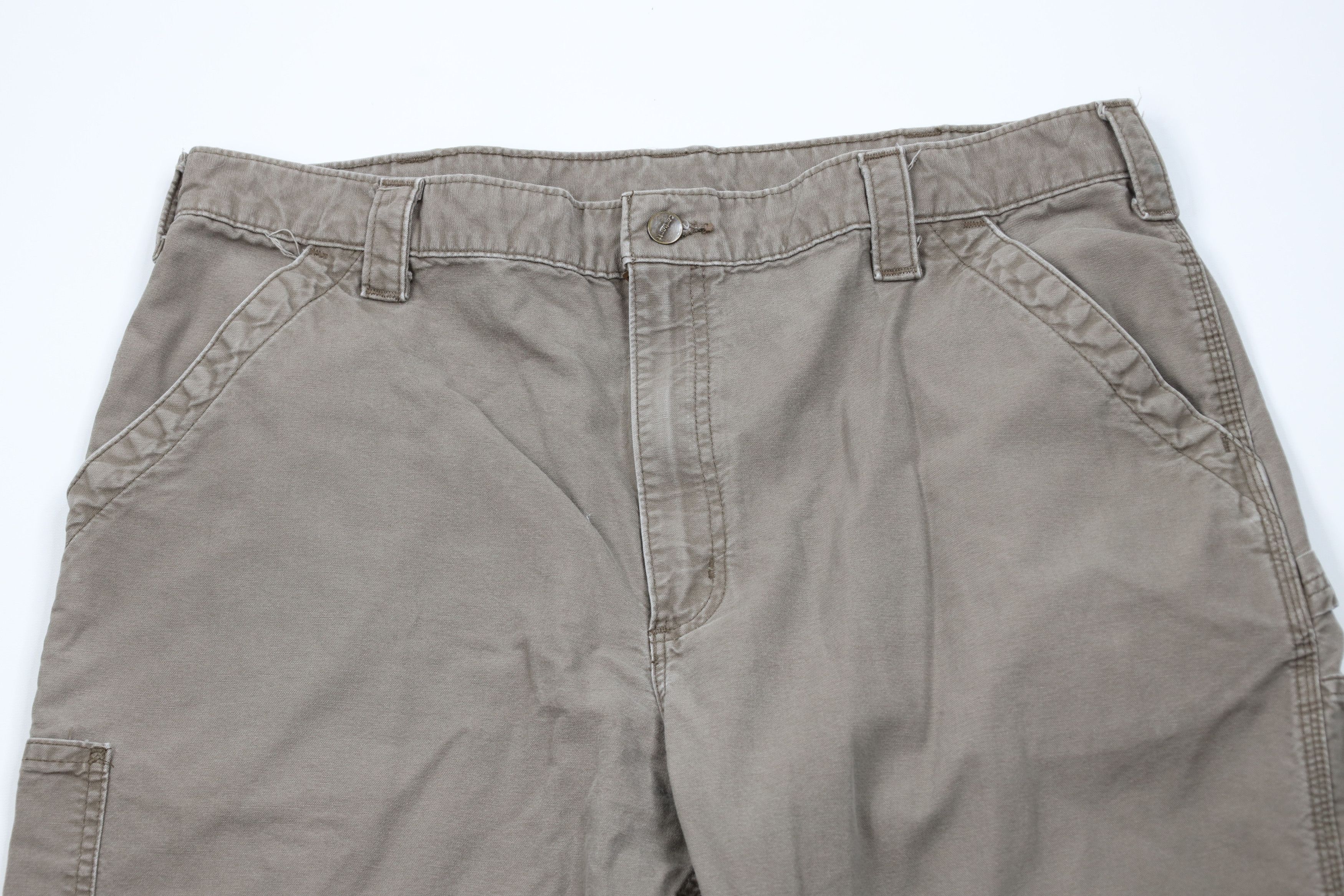 Carhartt Vintage Carhartt Dungaree Fit Wide Leg Pants Light Brown Size US 40 / EU 56 - 2 Thumbnail