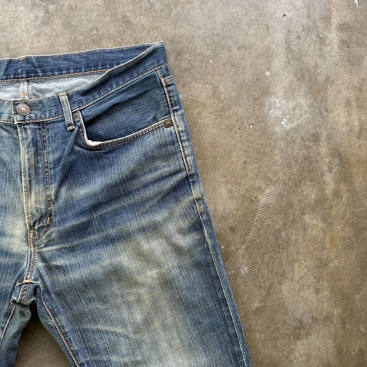 Japanese Brand Vintage Edwin Japanese Faded Rusty Denim Jean Pant W37 Size US 37 - 5 Thumbnail