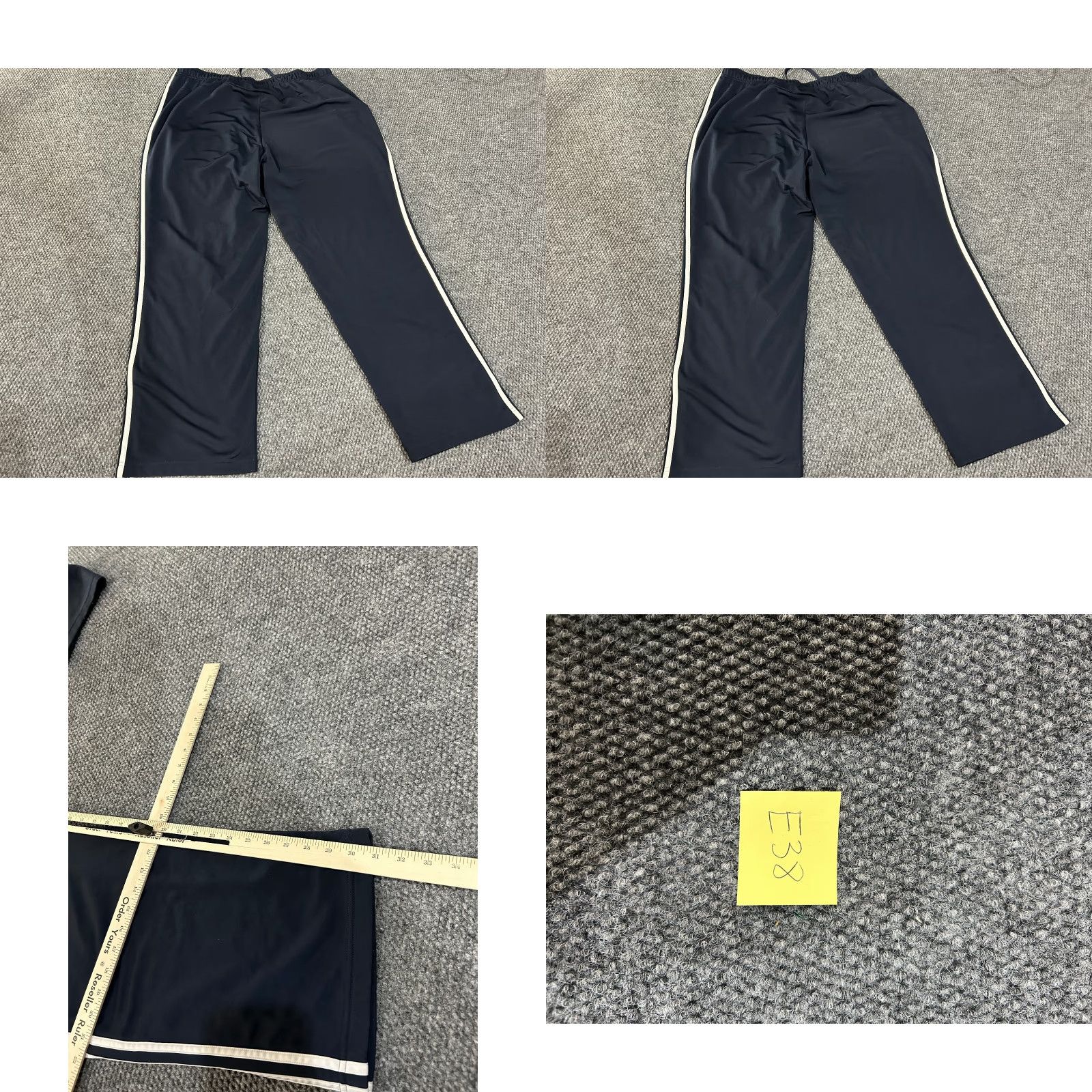 Adidas Adidas Track Pants Mens 2XL Blue Three Stripes Trefoil Athletic Casual Running Size US 39 - 8 Thumbnail