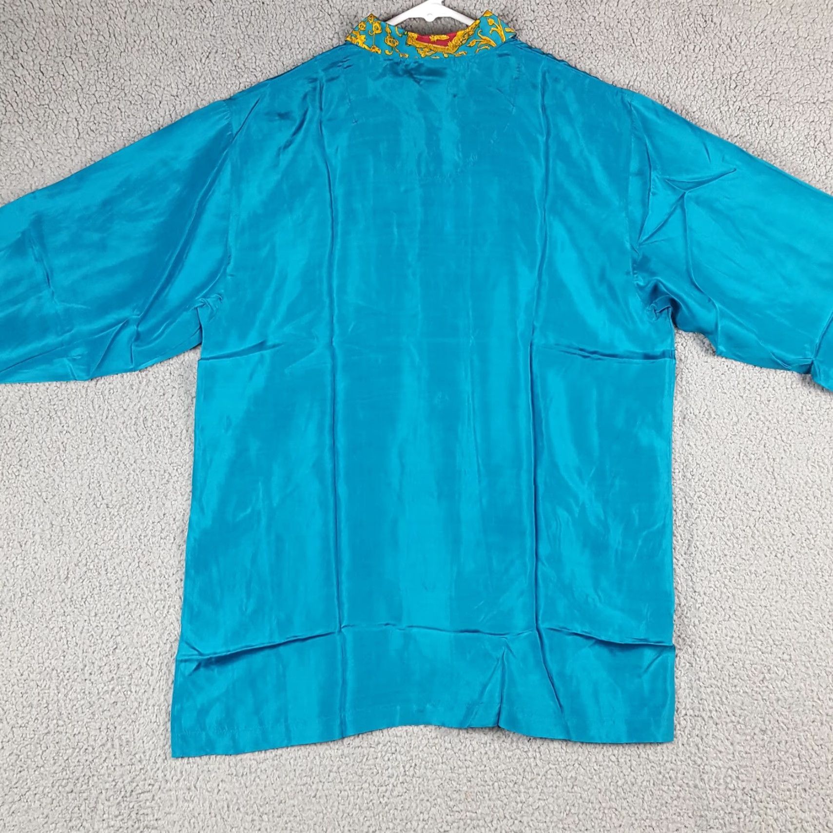 Vintage VINTAGE 80s Casual Isle Blue 100% Silk Polo Shirt Women’s Size M Short Sleeve Preppy Retro Golf Size M / US 6-8 / IT 42-44 - 4 Thumbnail