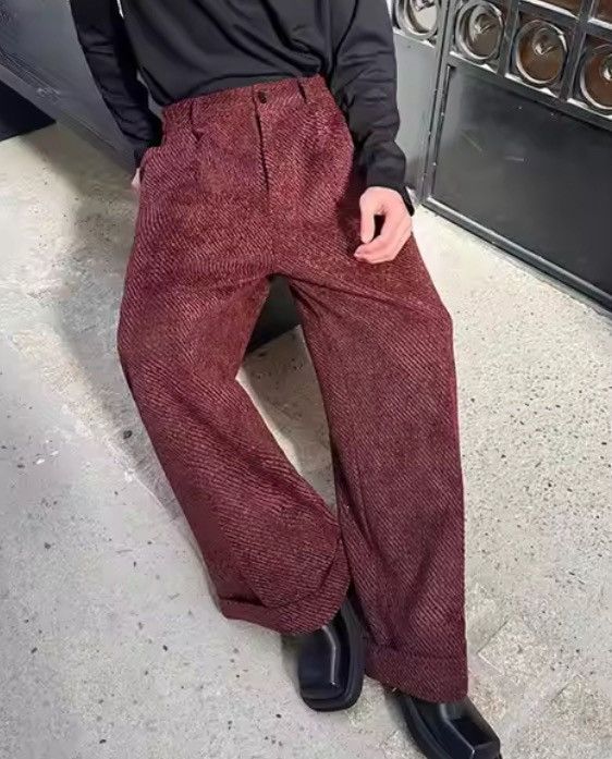 Japanese Brand Premium Pleated Trousers | Wide Leg | Vintage Inspired Size US 29 - 4 Thumbnail