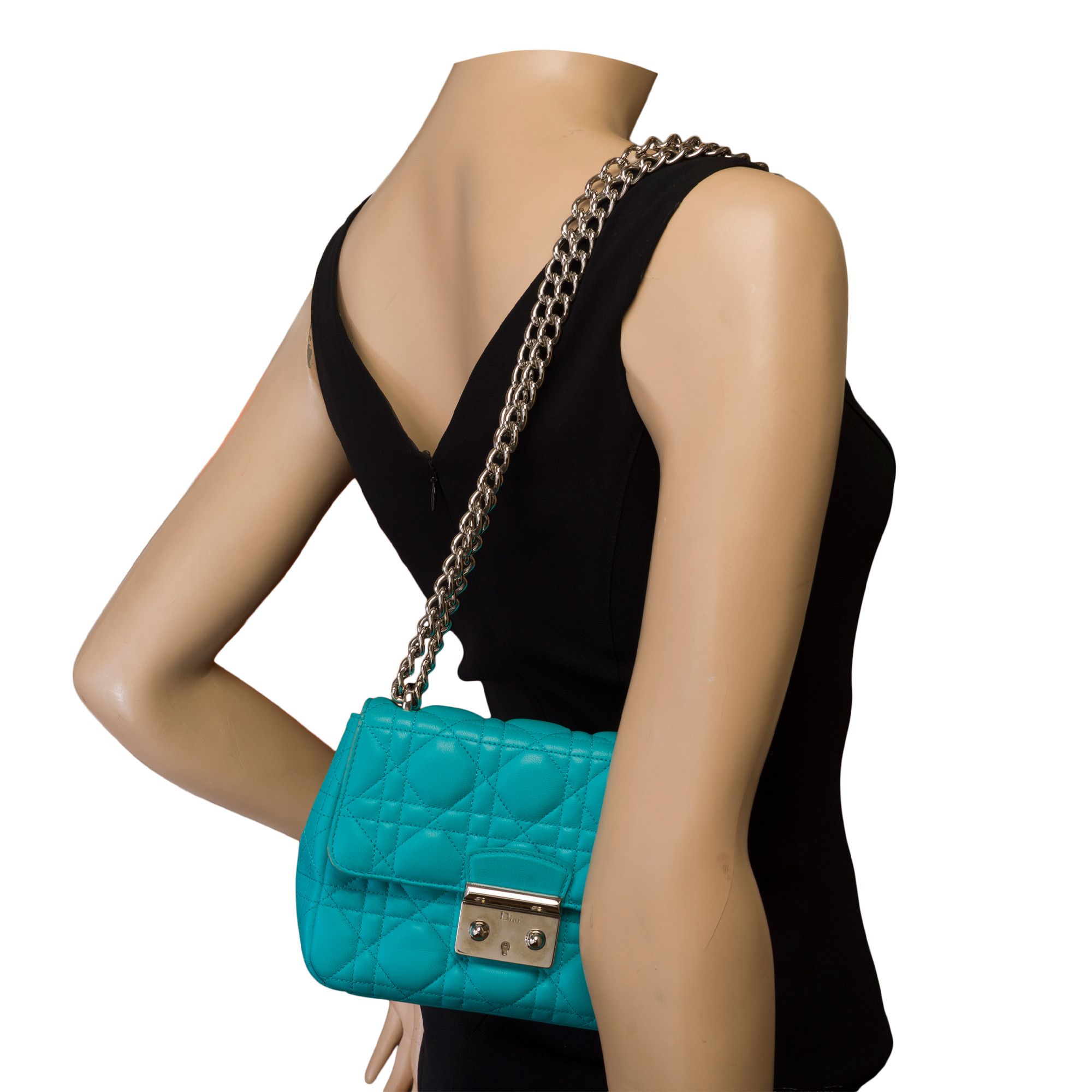 Dior DIOR Bag MISS DIOR in Blue Leather Size ONE SIZE - 13 Thumbnail