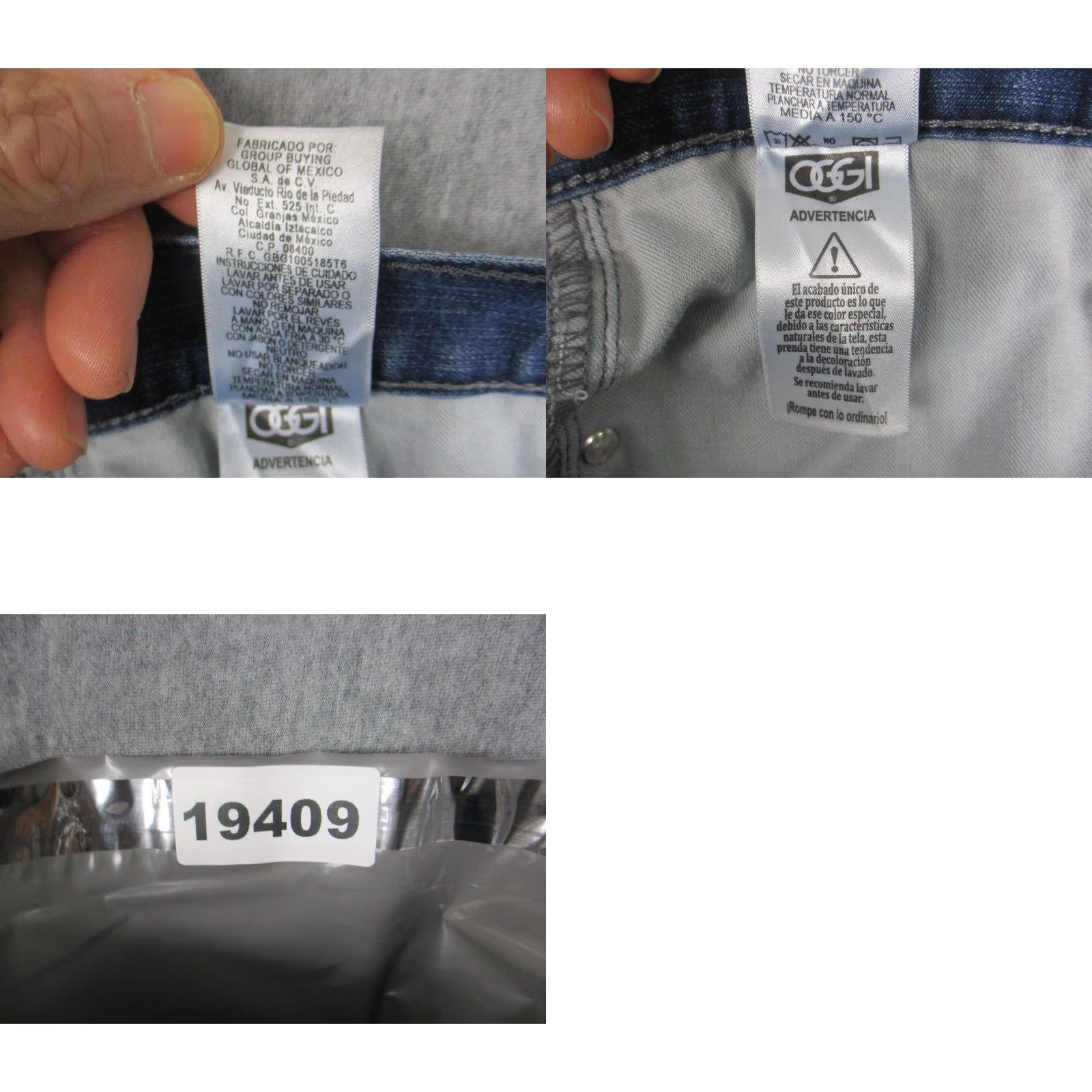 Vintage OGGI Epic Carbon Jeans Mens 34x32 Blue Regular Fit Straight Denim Medium Wash Size US 34 / EU 50 - 9 Thumbnail