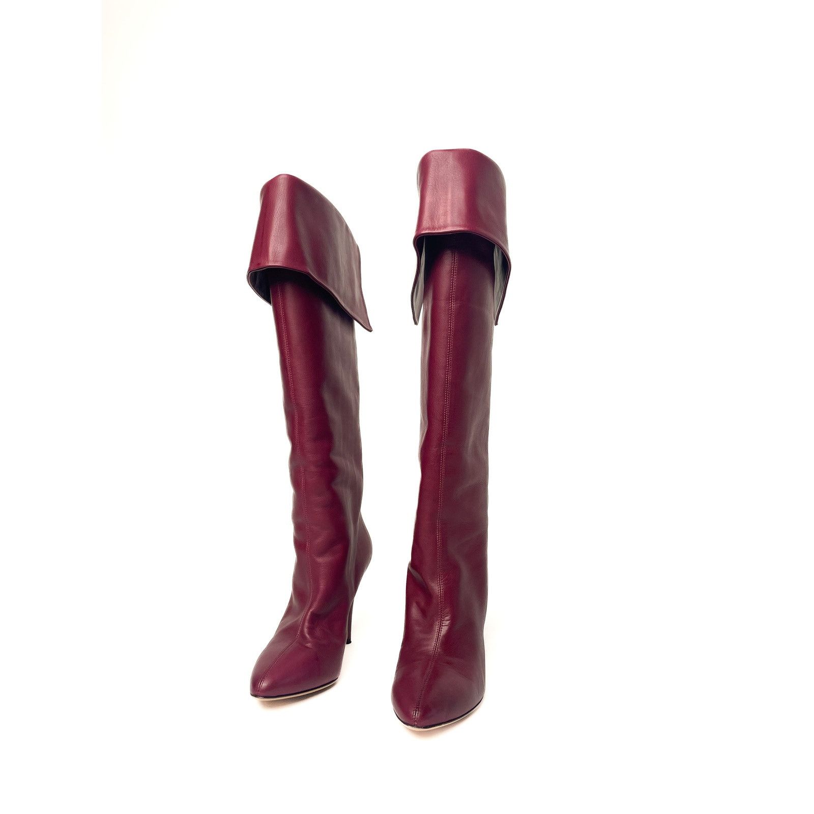 EERA Burgundy Long Boots Size US 9 / IT 39 - 4 Thumbnail