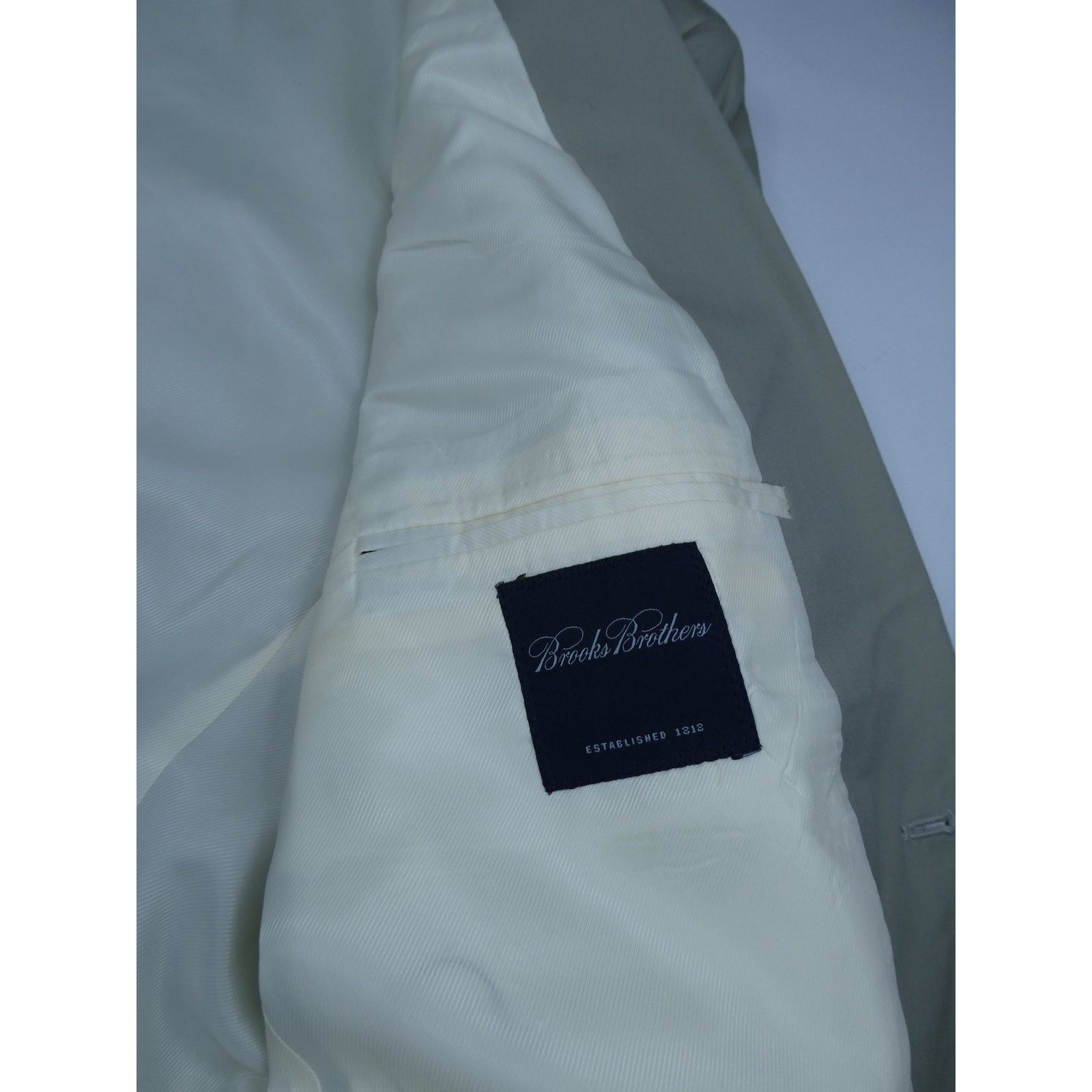 Brooks Brothers Brooks Brothers sport coat, 44R, Khaki chino jacket, NEW Size 44R - 2 Thumbnail