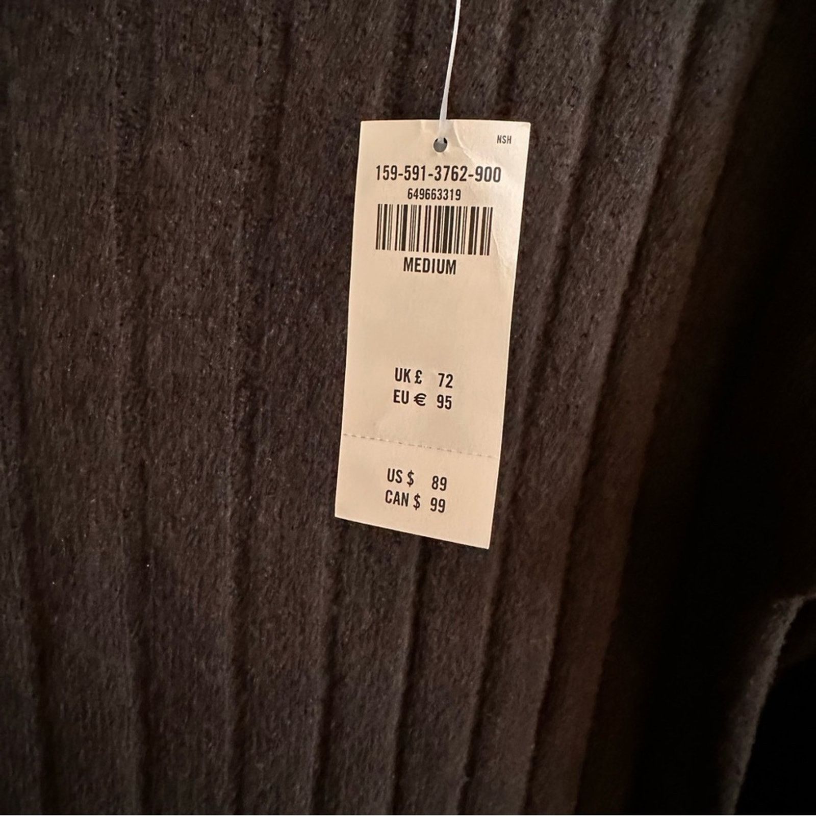 Abercrombie & Fitch NWT Abercrombie & Fitch Ribbed Turtleneck Midi Dress – Black Size M / US 6-8 / IT 42-44 - 9 Thumbnail