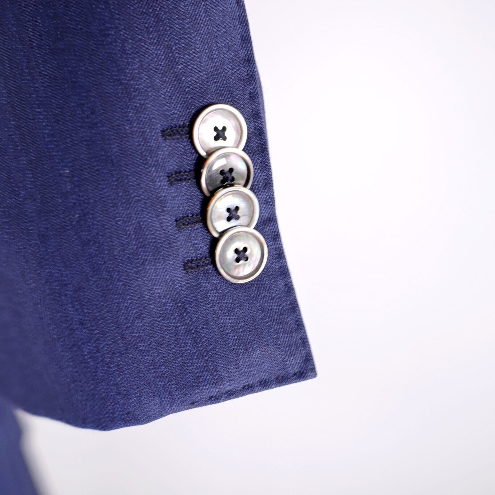 Hugo Boss Boss Hugo Boss Lanificio Tesse Biella Super 100 Wool Blue He Size 42R - 3 Thumbnail