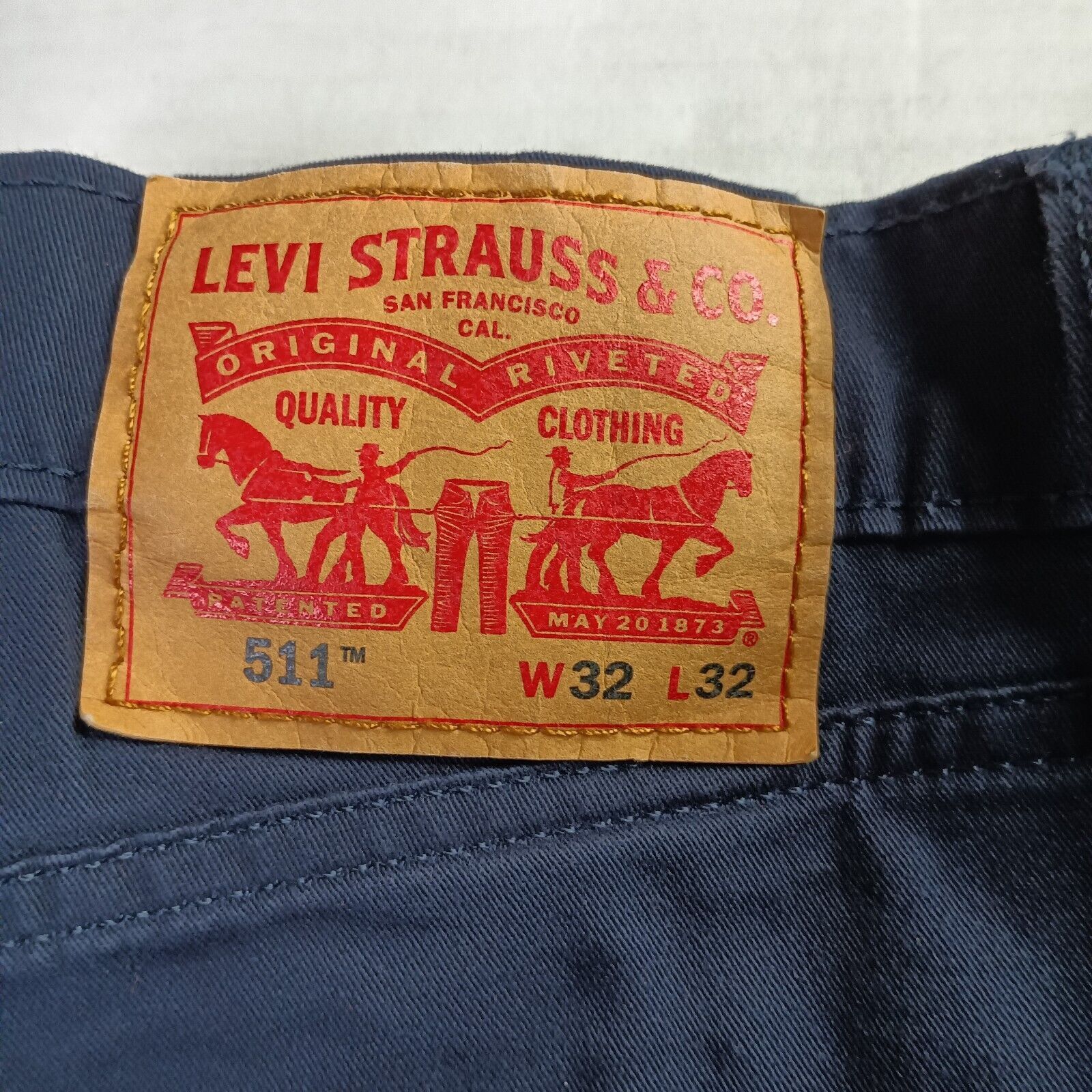 Levi's Levi's 511 Slim Fit Blue Chino Pants Men's Size 32x32 Size US 32 / EU 48 - 2 Thumbnail