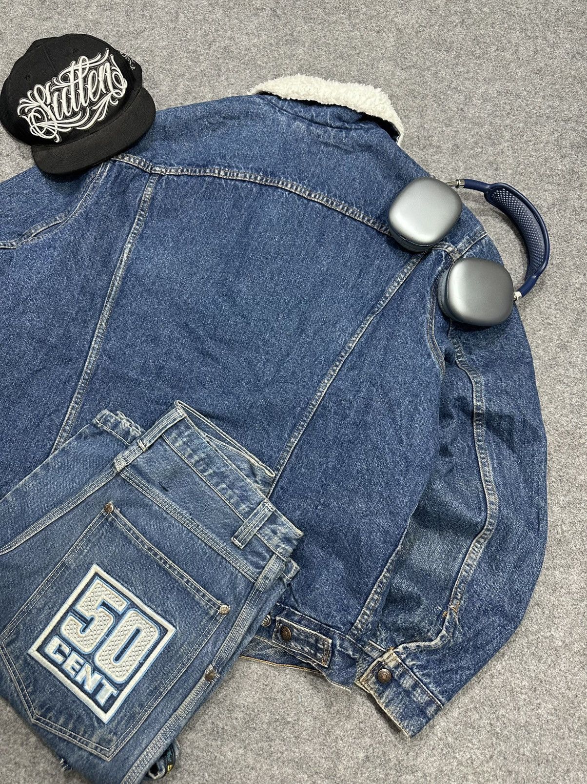 Levi's Vintage Clothing Crazy Vintage 1990’s Levis Denim Jacket (Made in USA🇺🇸) Size US XL / EU 56 / 4 - 12 Thumbnail