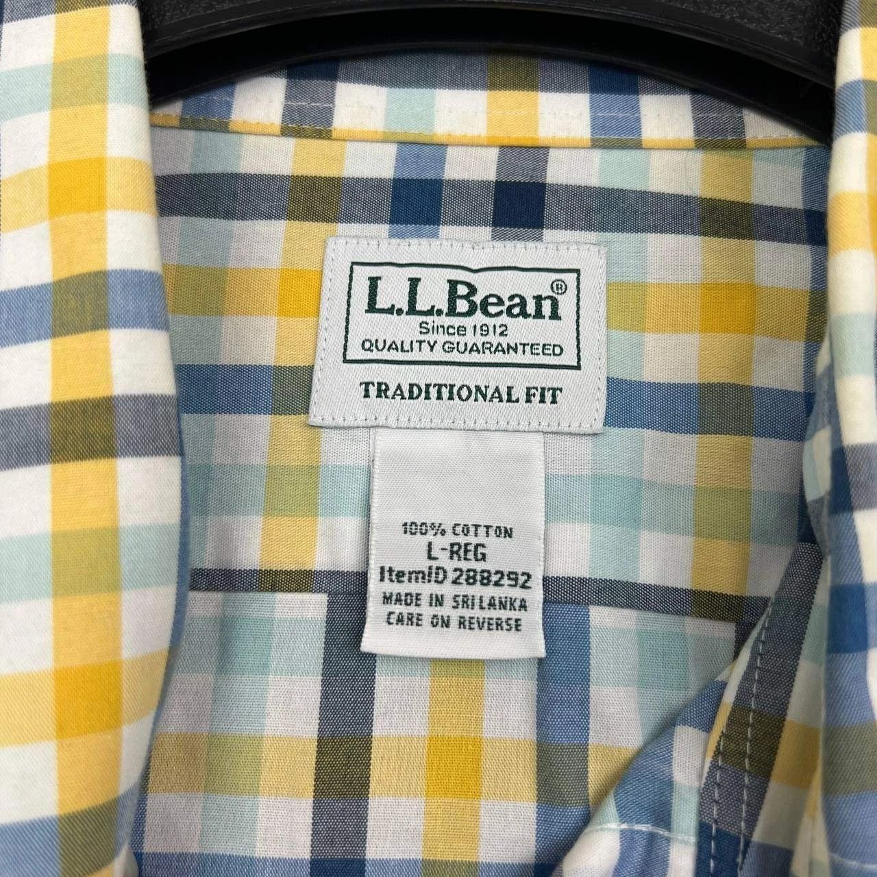L.L. Bean L.L. Bean Button Down Shirt Men Plaid Collared Cotton L Size US L / EU 52-54 / 3 - 5 Thumbnail