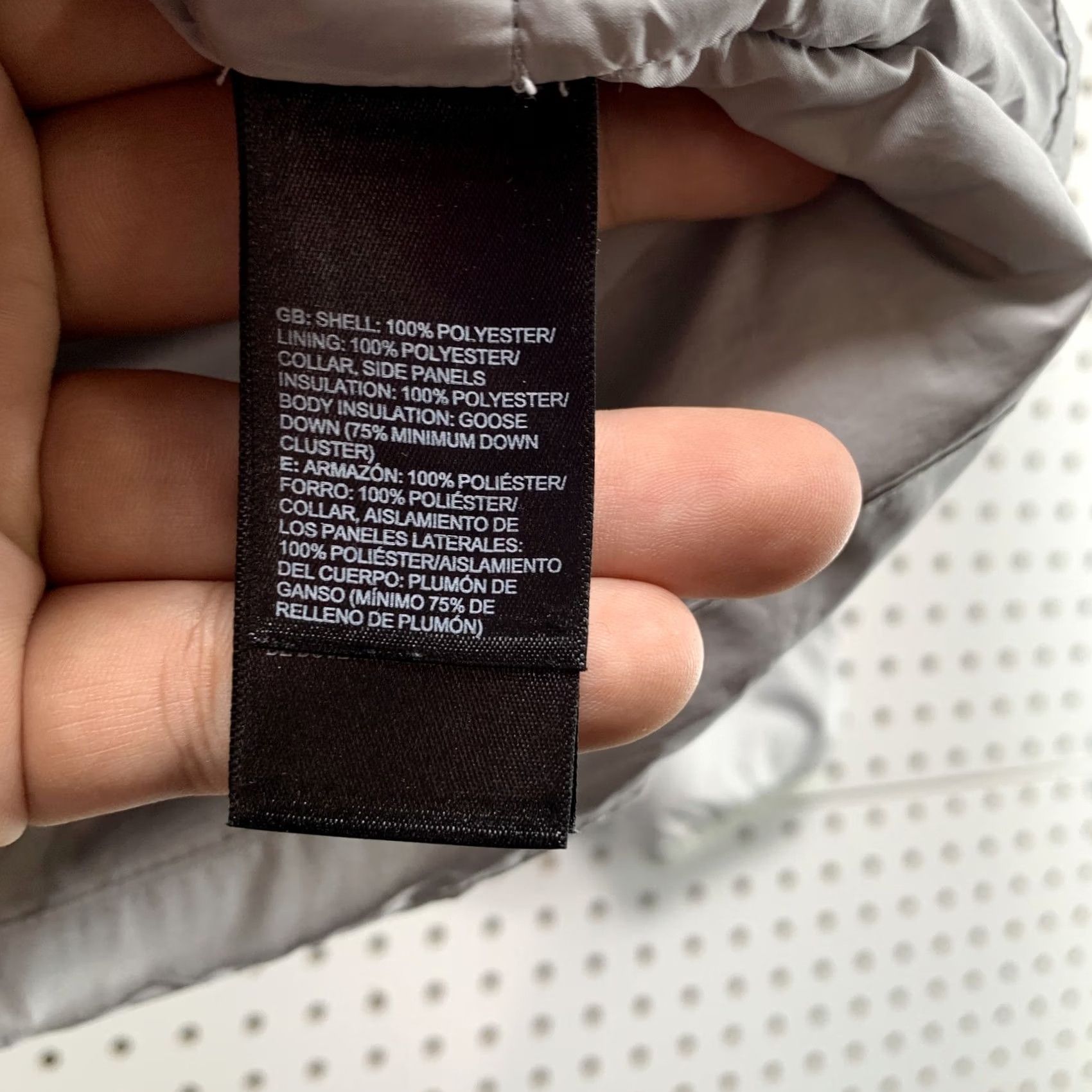 The North Face The North Face 550 Down Puffer Jacket Womens Large Gray Goose Quilted Jacket Size L / US 10 / IT 46 - 5 Thumbnail
