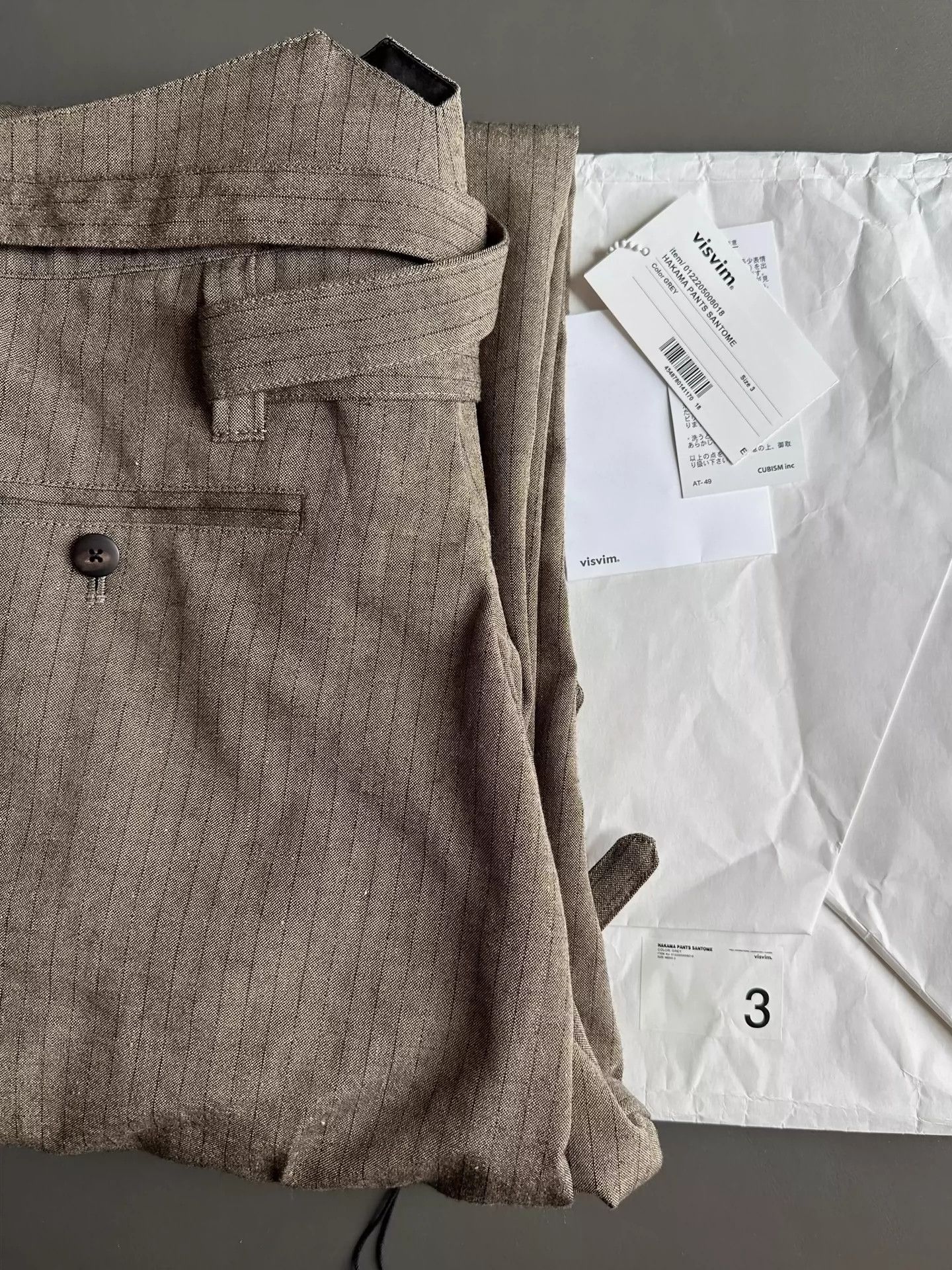 Visvim VISVIM 22AW HAKAMA SANTOME Kendo pants Size US 34 / EU 50 - 1 Thumbnail