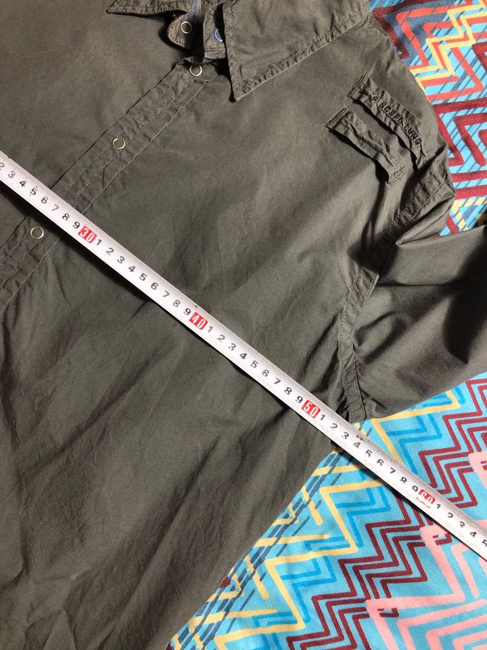 Diesel × Vintage Vintage Diesel Metal Logo Button Up Shirt Y2K Size US M / EU 48-50 / 2 - 13 Thumbnail