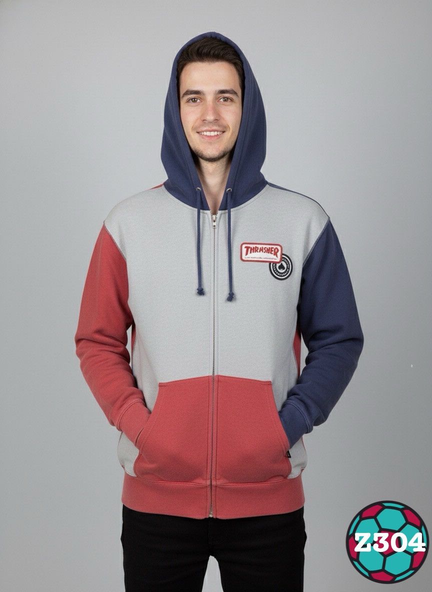 Thrasher Thrasher Skateboard Japan Flake Zipper Hoodie Z304 Size US M / EU 48-50 / 2 - 13 Thumbnail
