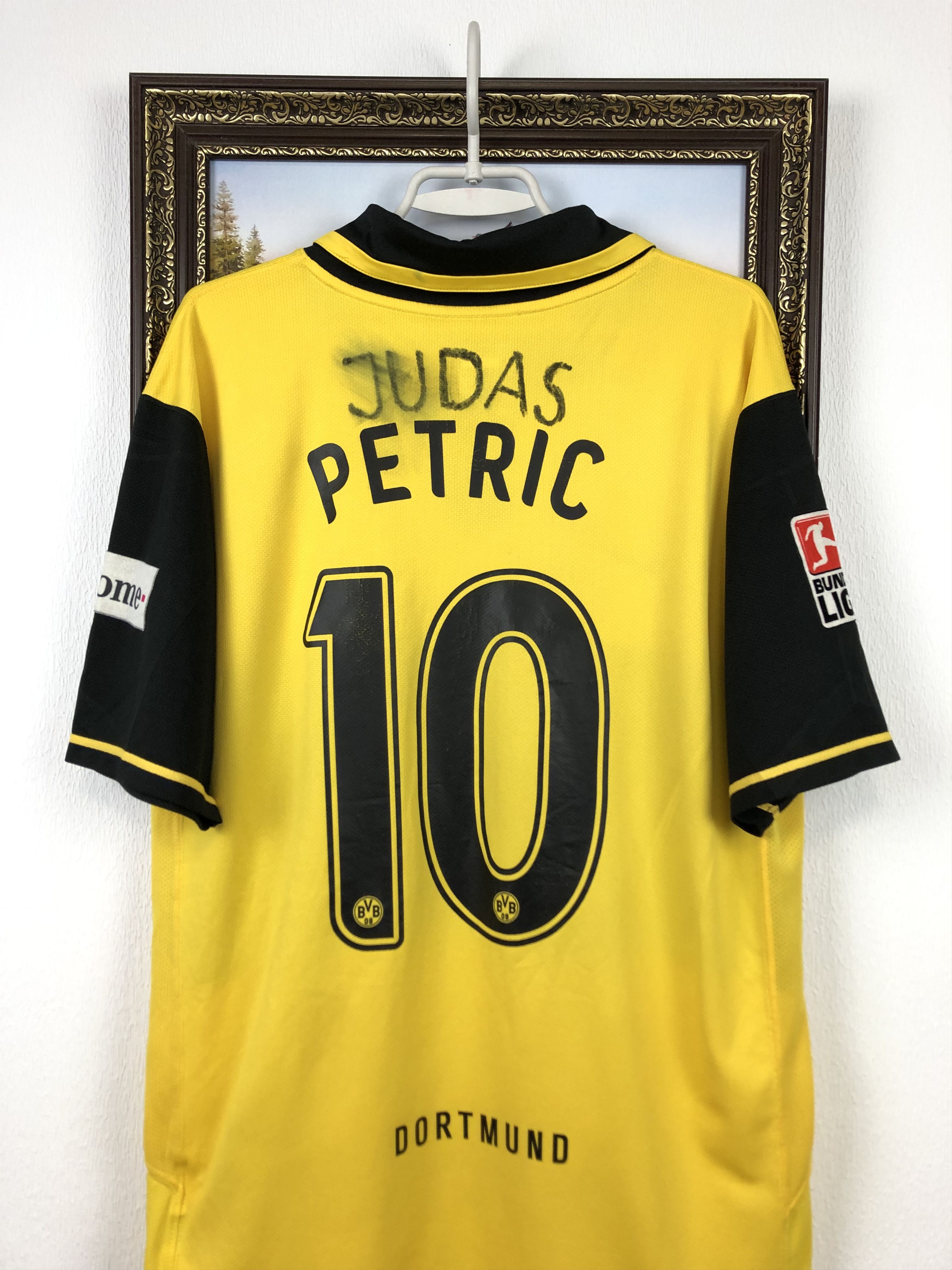 Nike × Vintage Borussia Dortmund football shirt 2007 #10 Petric Jersey Nike Size US XL / EU 56 / 4 - 17 Thumbnail