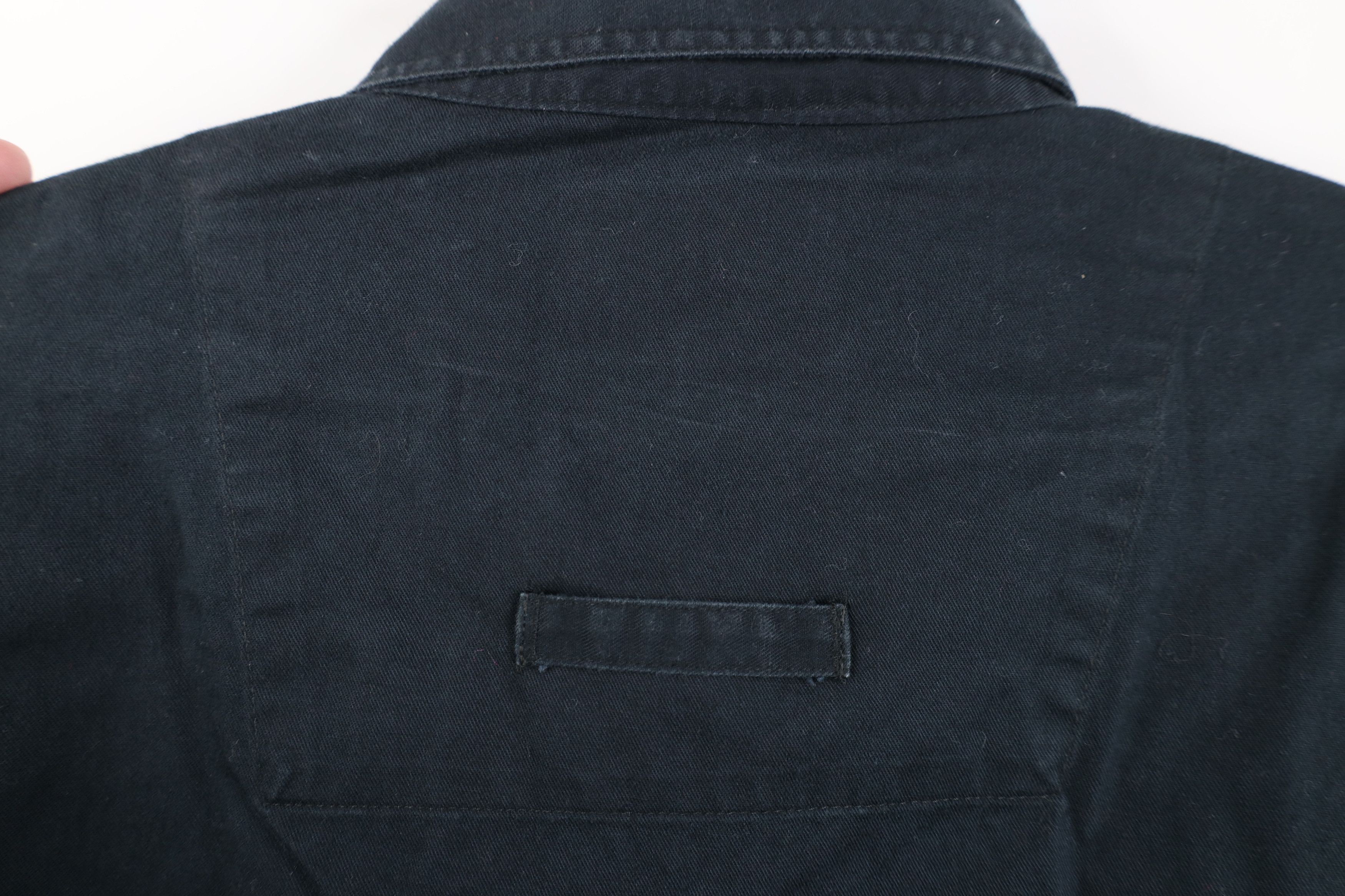 Vintage Vintage 90s Streetwear Big Pocket Button Down Shirt Black Size US XL / EU 56 / 4 - 12 Thumbnail