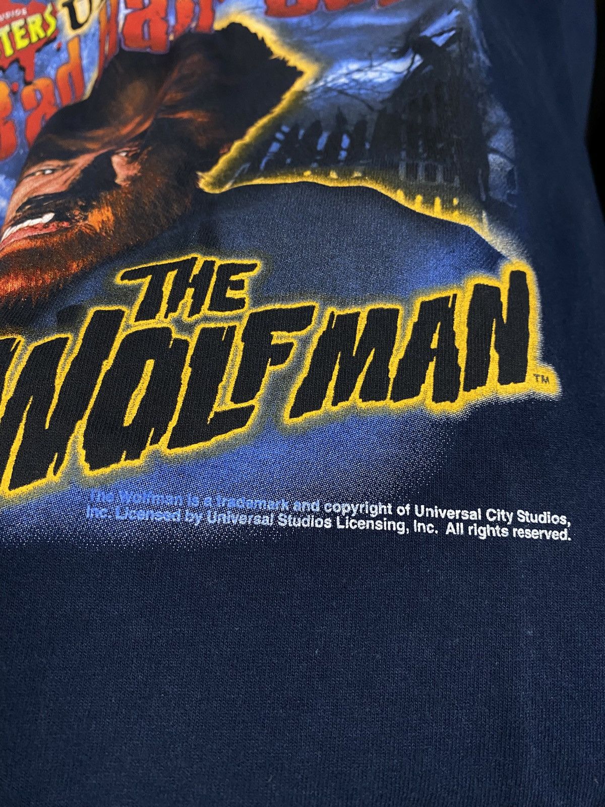 Vintage Vintage 90’s Wolfman T-Shirt Universal Studios Large Size US L / EU 52-54 / 3 - 3 Thumbnail