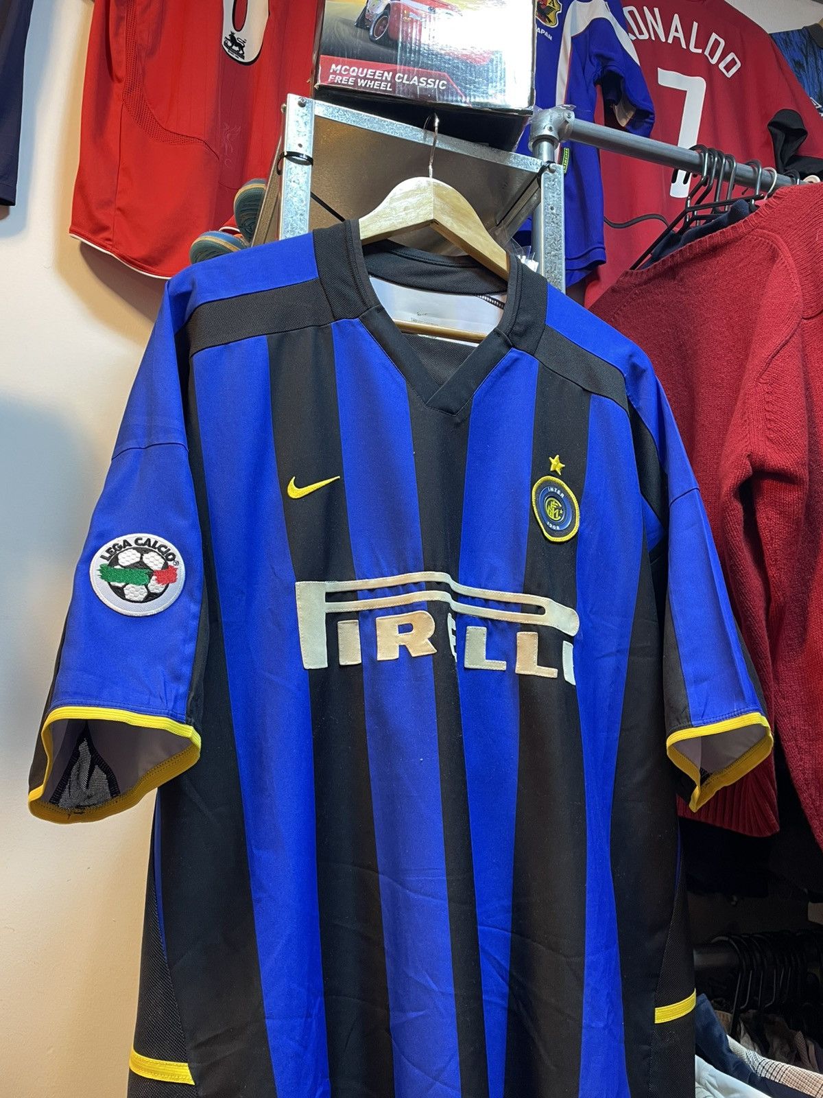 Nike Vintage 2002-2003 Inter Milan Home Kit ADRIANO 10 Size US XXL / EU 58 / 5 - 3 Thumbnail