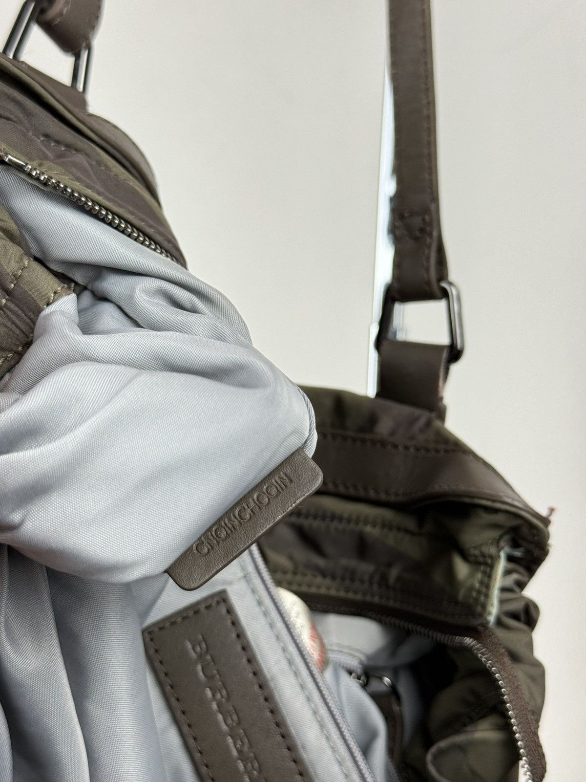Burberry Nylon leather bag Burberry Nova Check y2k original item Size ONE SIZE - 7 Thumbnail