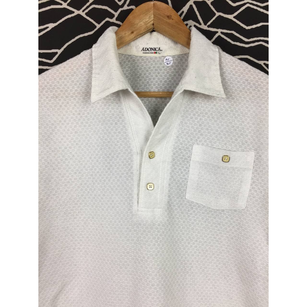 Japanese Brand × Vintage Vtg Adonica Retro Western Collared Sharp Polo Tee Size US M / EU 48-50 / 2 - 3 Thumbnail