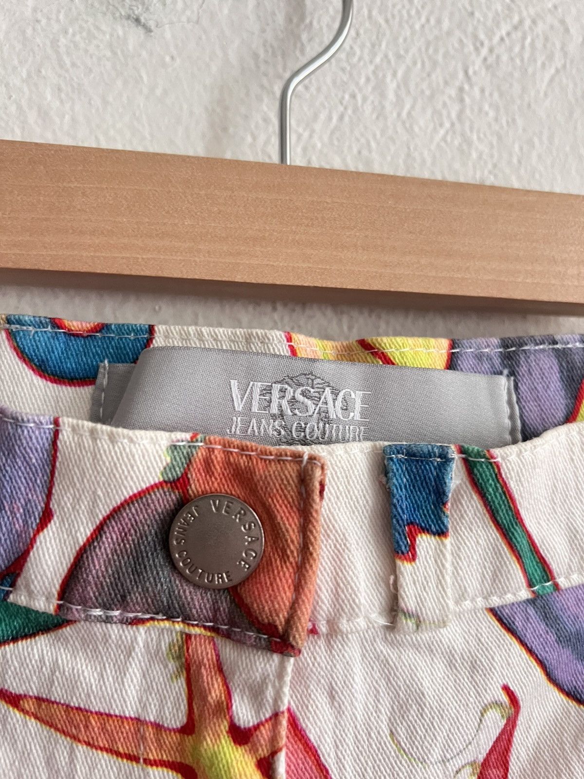 Versace 2000s Versace sea world pattern flared jeans Size 28" / US 6 / IT 42 - 4 Thumbnail