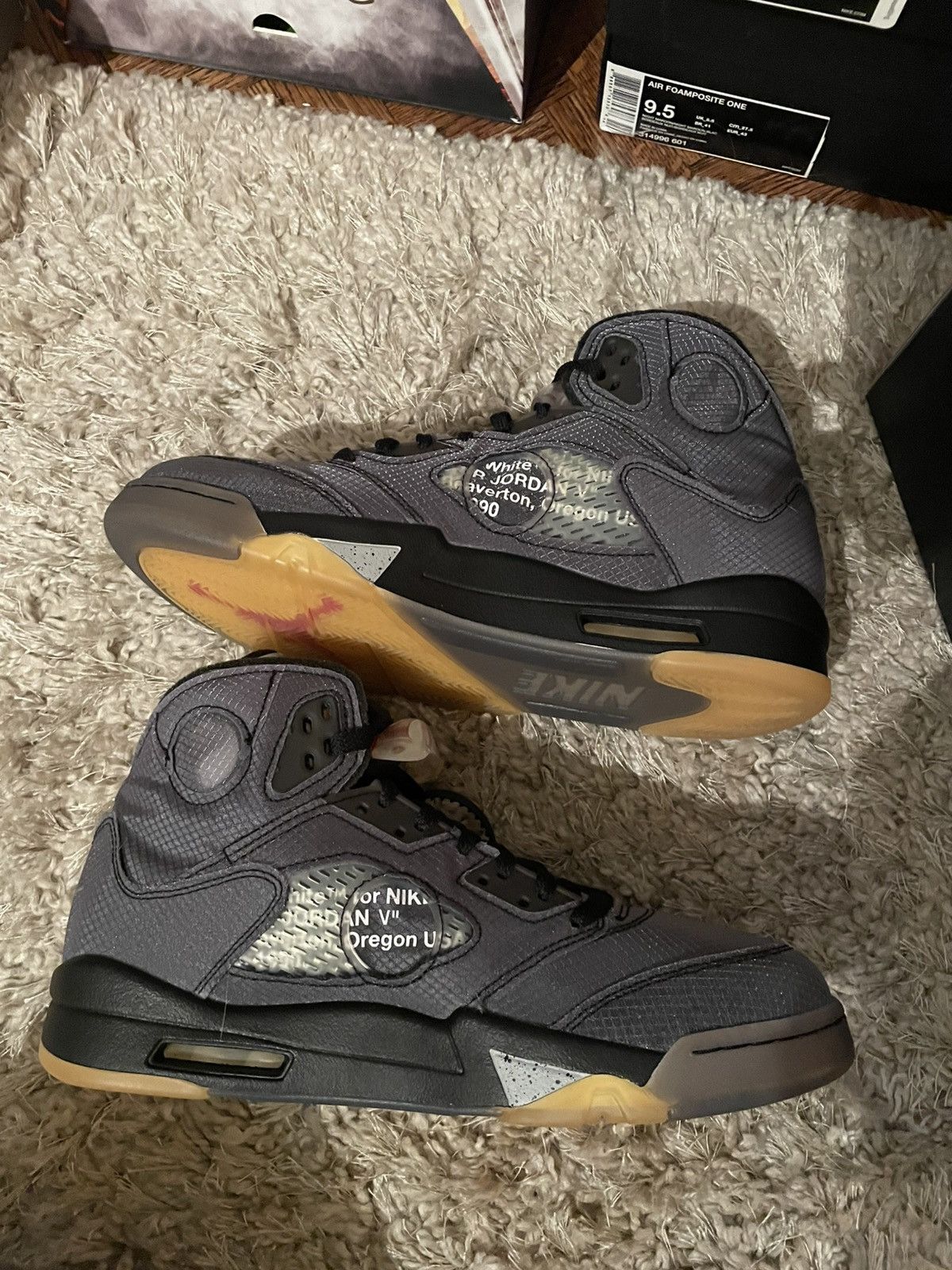 Jordan Brand × Off-White OFF WHITE x Jordan 5 Muslin Size US 10.5 / EU 43-44 - 3 Thumbnail