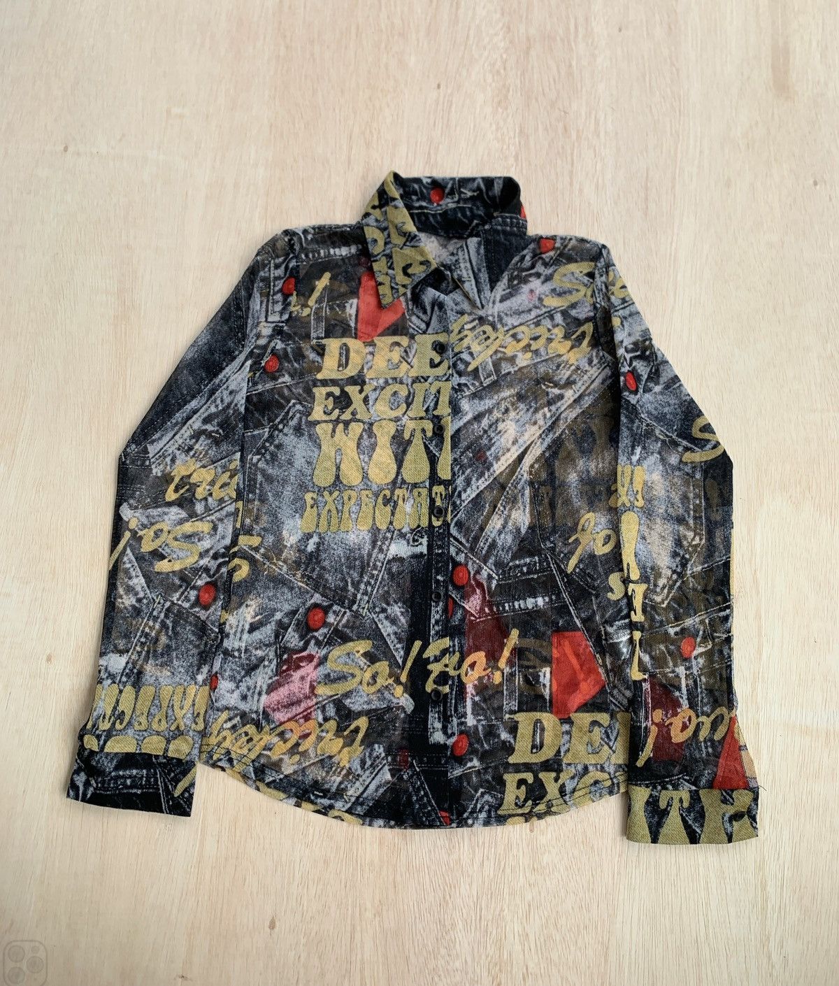 Japanese Brand Vintage Abstrak Ifsixwasnine Style Shirt Size M / US 6-8 / IT 42-44 - 1 Thumbnail