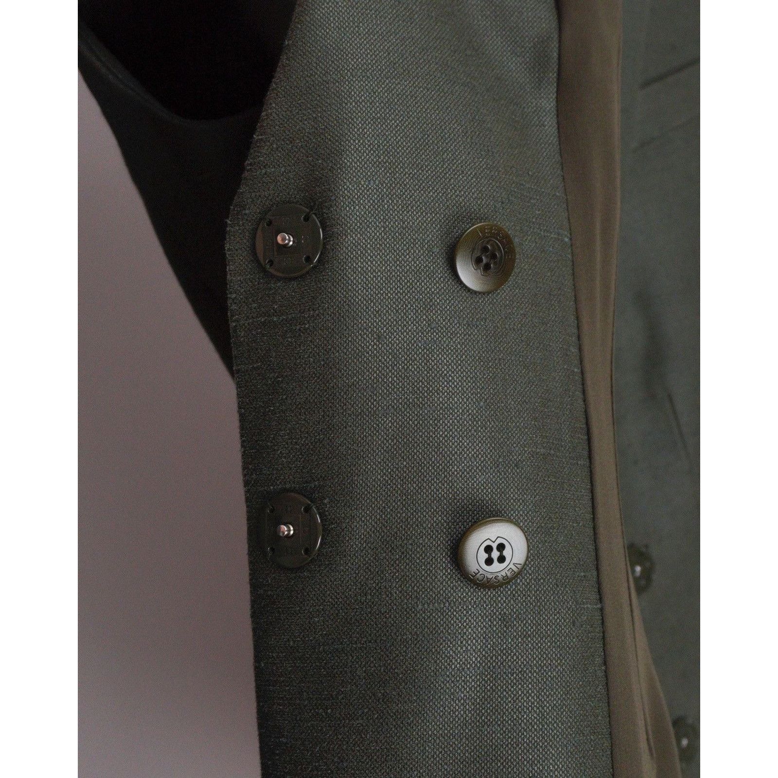 Versace Rare versace medusa military khaki dress jacket Size S / US 4 / IT 40 - 11 Thumbnail