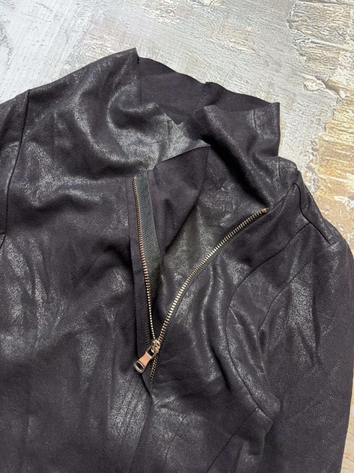 Zara Spraying asymmetric zip up archive jacket Size M / US 6-8 / IT 42-44 - 5 Thumbnail