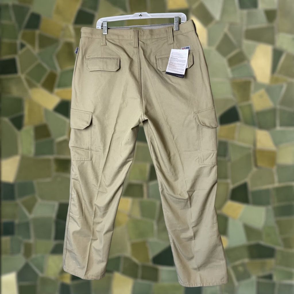Vintage Tyndale Pants Mens 36x29 Beige FR Flame-Resistant Cargo 12Cal CAT2 NFPA 2112 USA Size US 36 / EU 52 - 1 Thumbnail