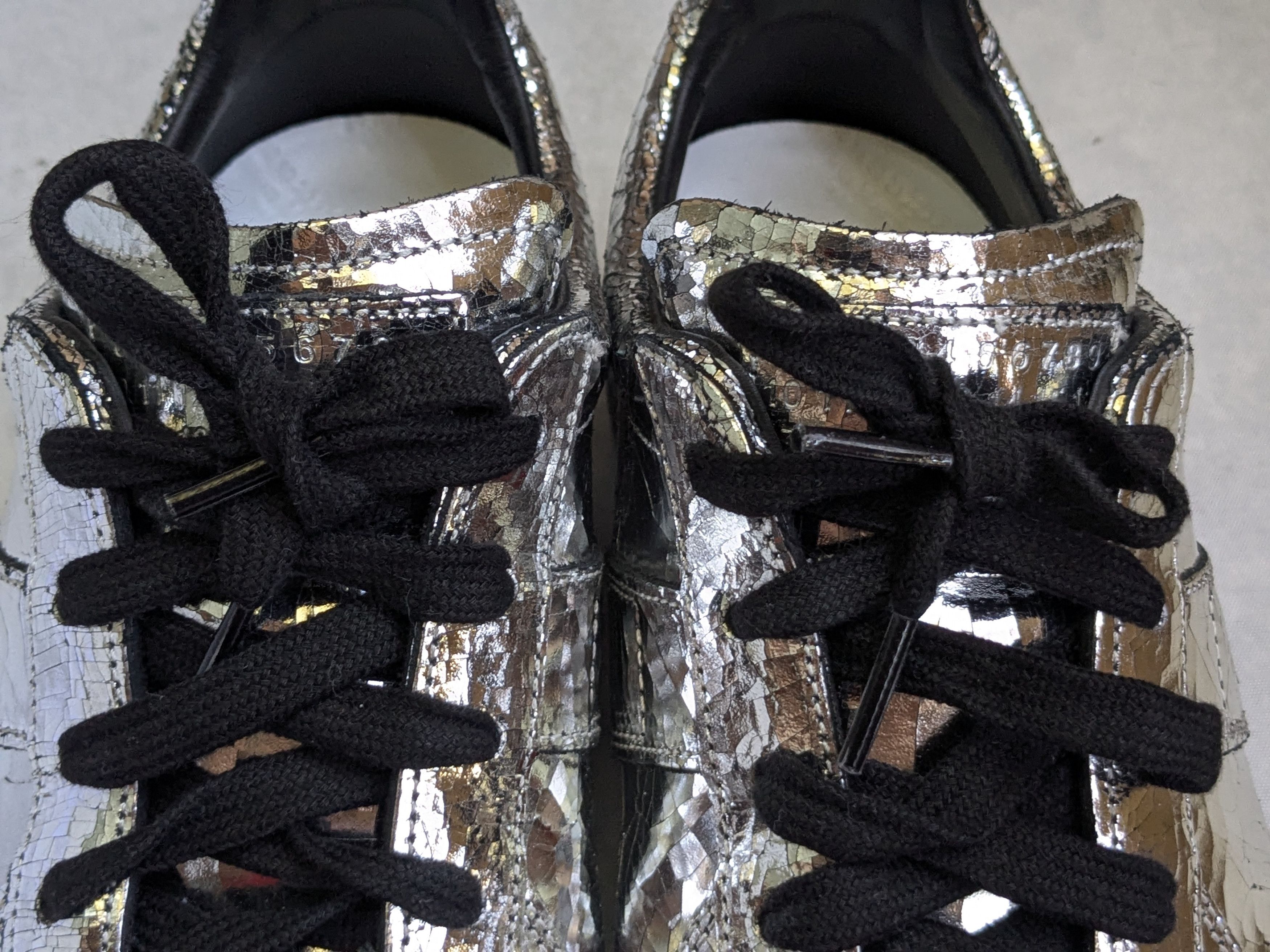 Maison Margiela Maison Margiela Replica GAT Silver Black 10 43 Low Tops Size US 10 / EU 43 - 7 Thumbnail