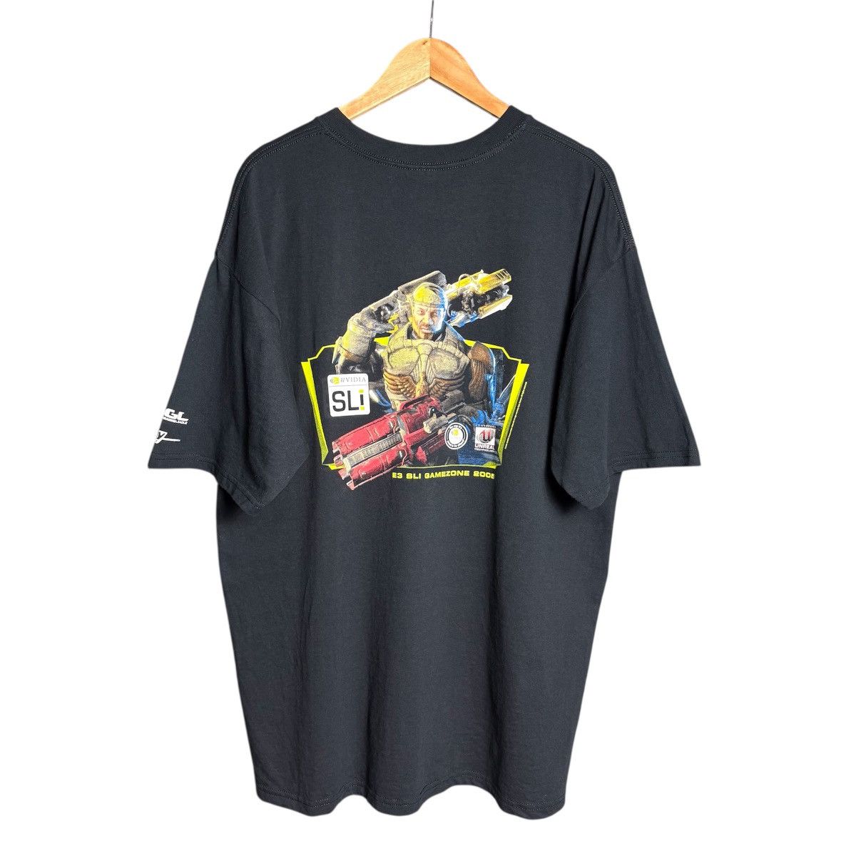 Microsoft Vintage 00s Nvidia Sci-Fi Shooting Game Graphic T-Shirt Size US XL / EU 56 / 4 - 1 Thumbnail