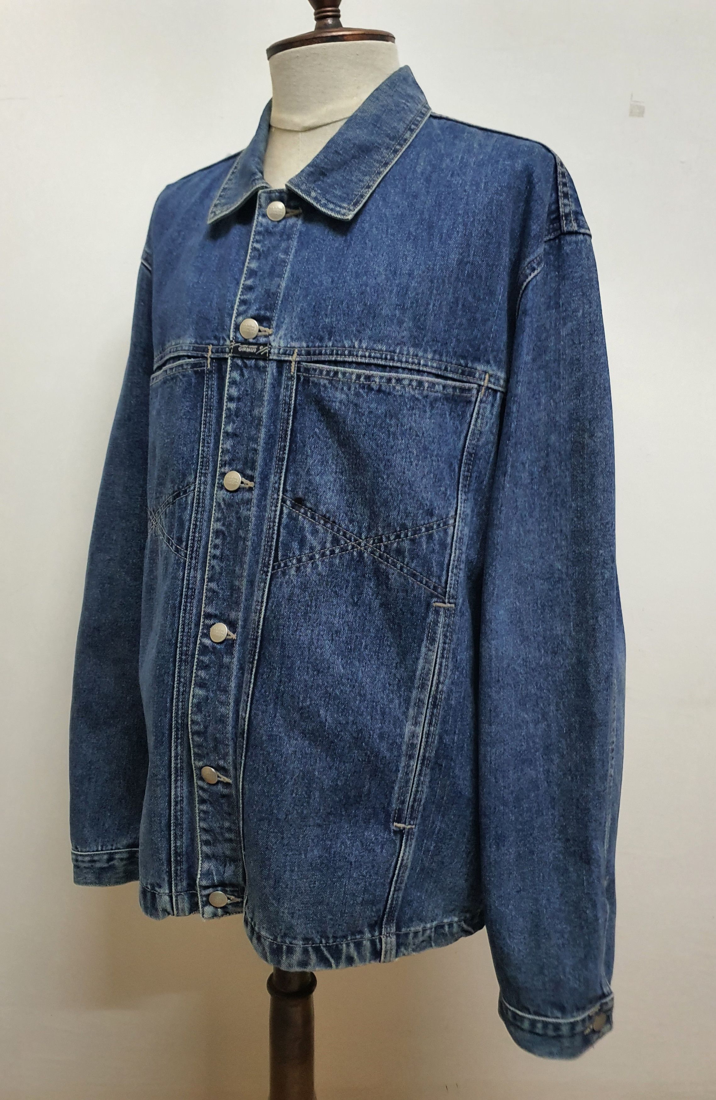 Marithe + Francois Girbaud MARITHE FRANCOIS GIRBOUD Blue Denim Jacket, XL. Size US XL / EU 56 / 4 - 3 Thumbnail