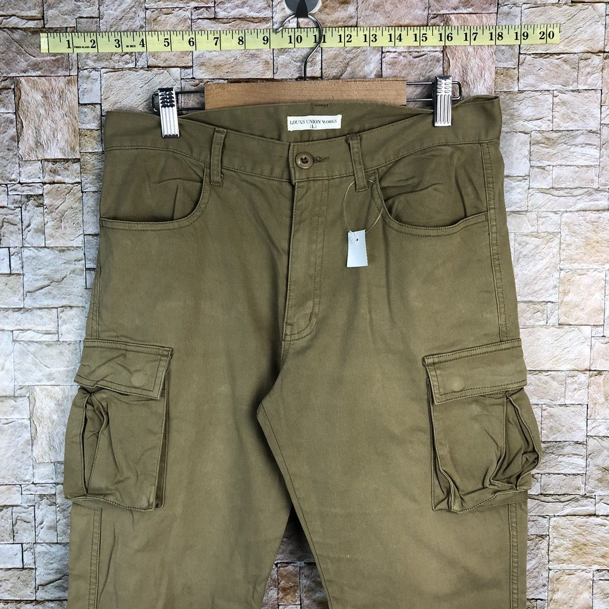 Japanese Brand Louxs Work Union Brown Cargo Multipocket Pants #A649 Size US 32 / EU 48 - 5 Thumbnail