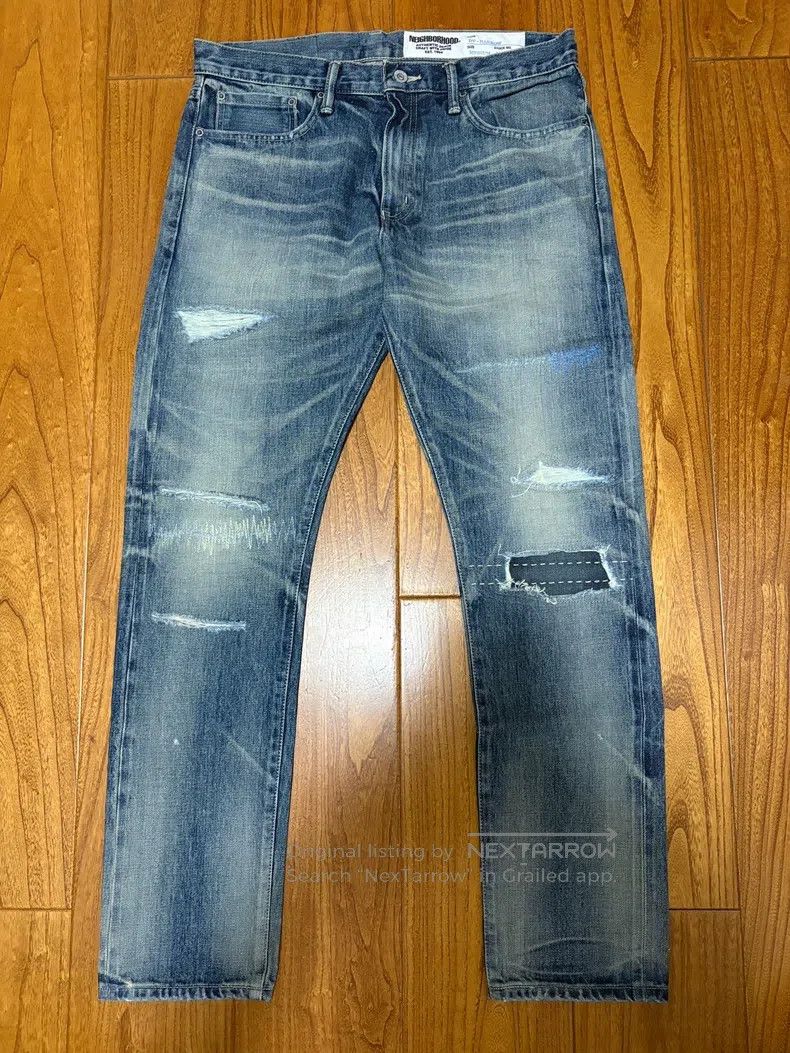 Neighborhood Neighborhood size M Washed Patched Jeans Size US 27 - 1 Thumbnail