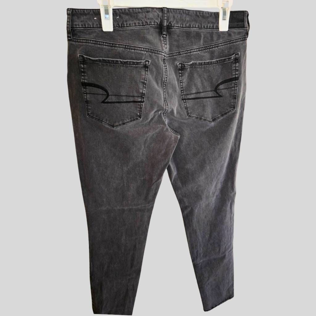 American Eagle Outfitters American Eagle Women’s Black Hi-Rise Jegging Jeans Size 12 S Size 34" / US 12 / IT 48 - 5 Thumbnail