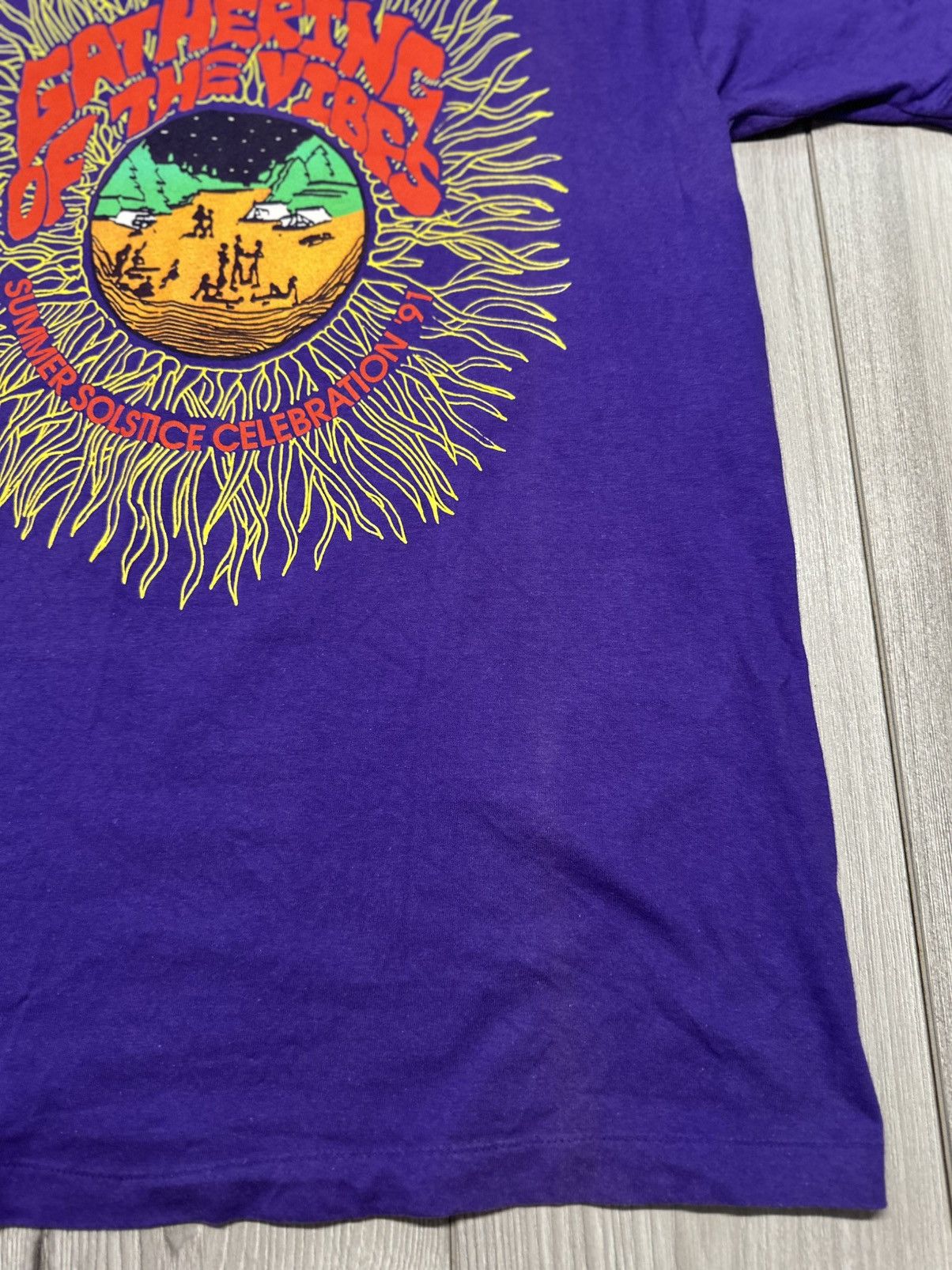Vintage Gathering of the vibes summer solstice celebration 1991 Size US XL / EU 56 / 4 - 11 Thumbnail