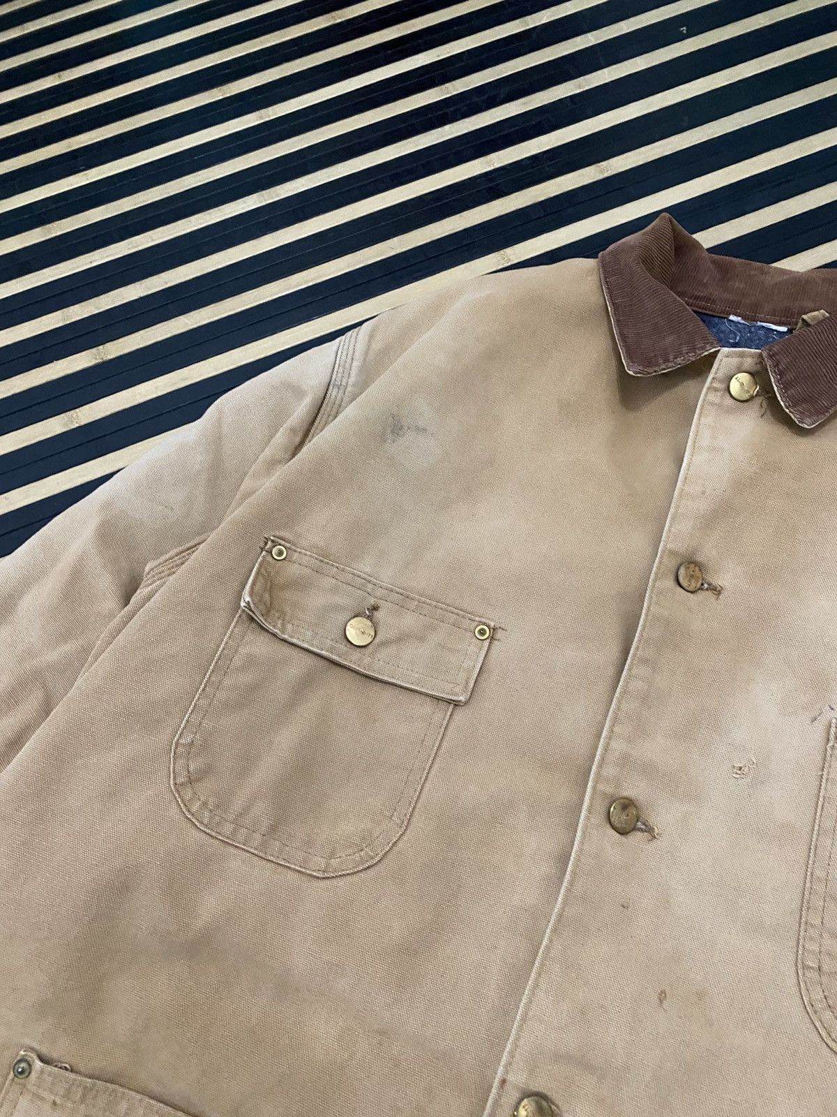Carhartt 🔥Vintage Carhartt Blanket Lined Chore 4 Jacket Size US XL / EU 56 / 4 - 4 Thumbnail