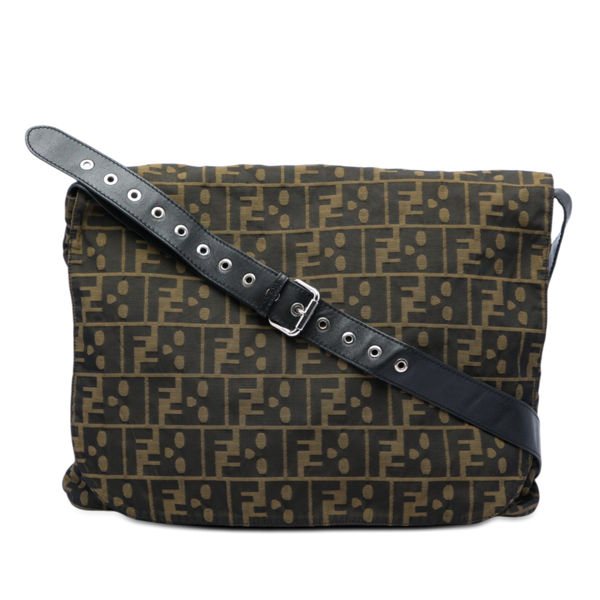 Fendi Zucca Canvas Skull Messenger Bag Size ONE SIZE - 1 Thumbnail