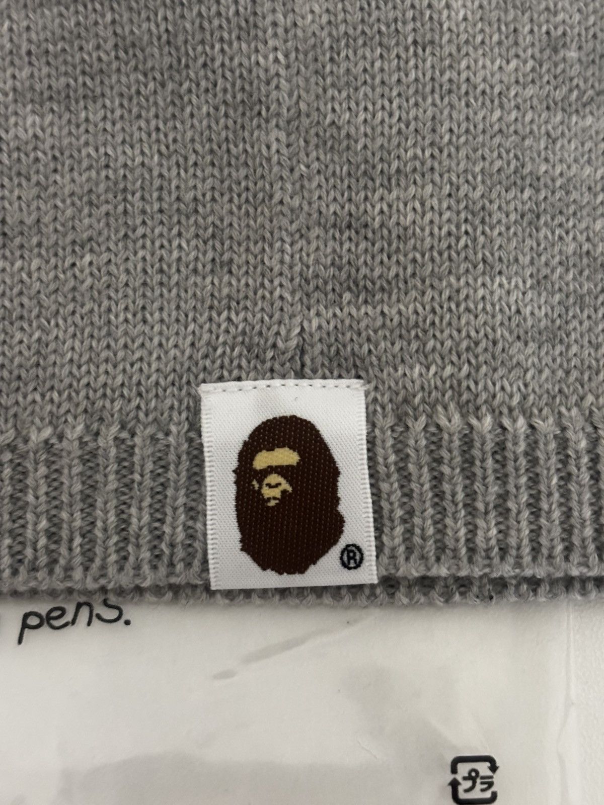 Bape Authentic ape bape crystal shark knit cap beanie gray new Size ONE SIZE - 5 Thumbnail