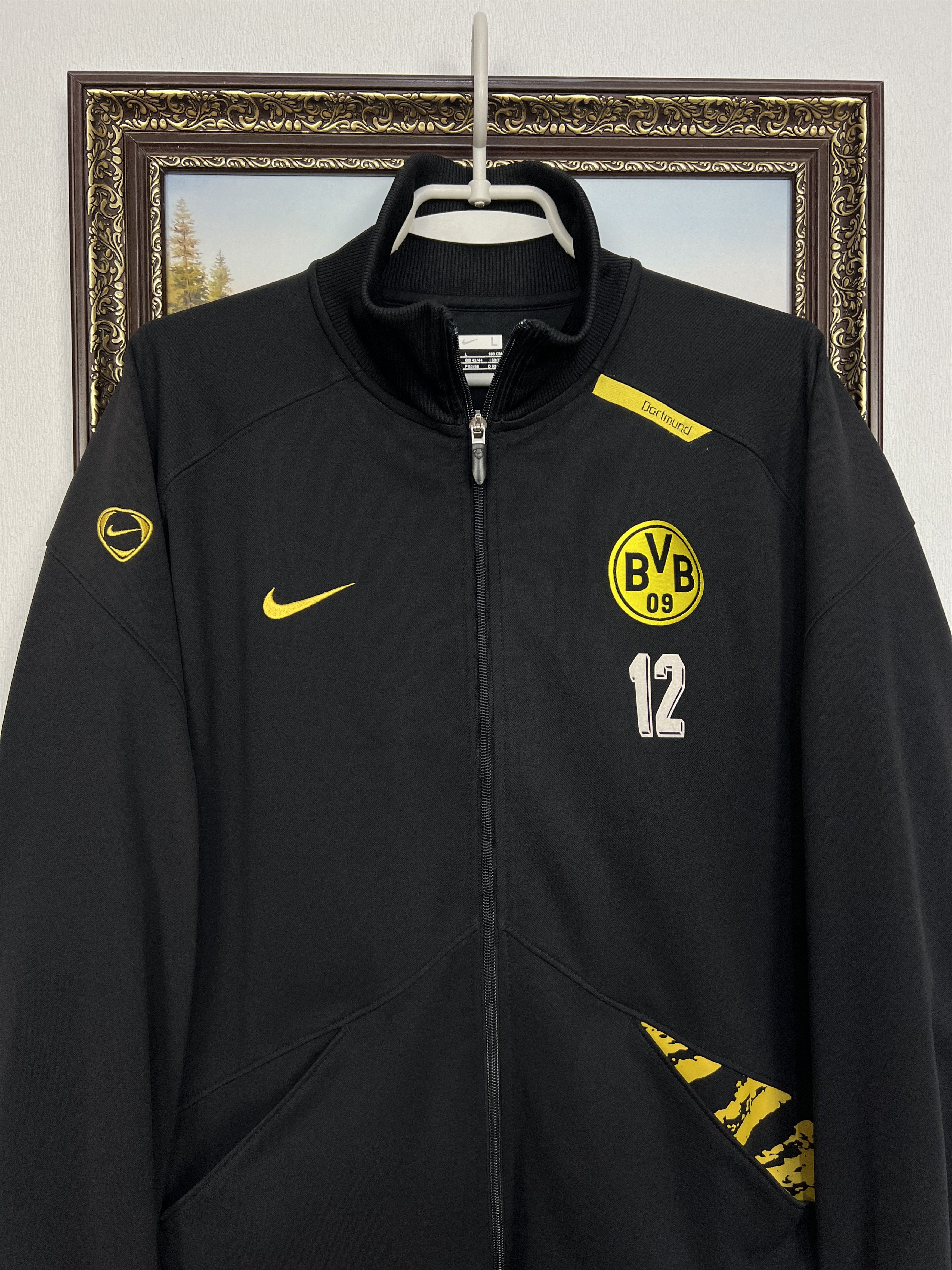 Nike Borussia Dortmund Football Track Top Jacket Player Issue Size US L / EU 52-54 / 3 - 2 Thumbnail