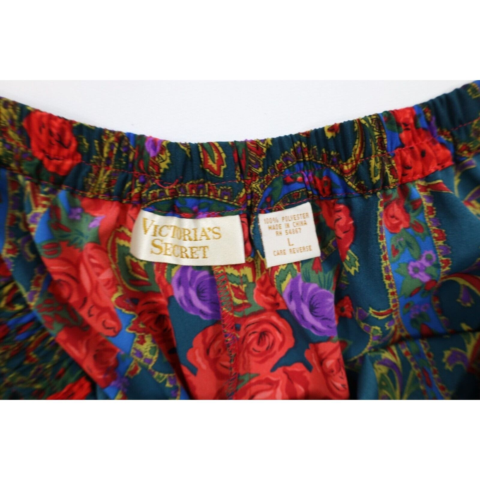 Victoria's Secret × Vintage NOS Vintage 90s Victorias Secret 2 Piece Flower Pajamas Size L / US 10 / IT 46 - 13 Thumbnail