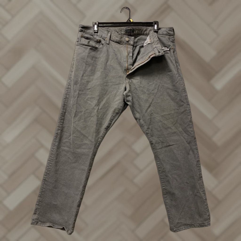 Polo Ralph Lauren VINTAGE Polo Ralph Lauren Jeans Men’s Slim Fit 40x30 Gray Denim 90s Hip Hop Casual Size 27" / US 4 / IT 40 - 1 Thumbnail