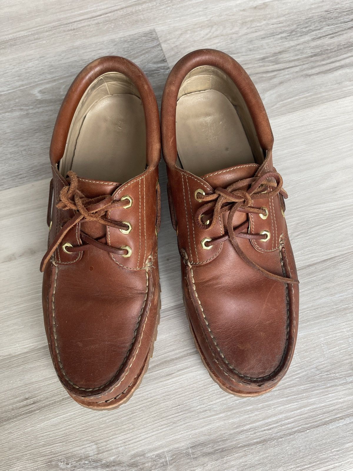 Aime Leon Dore × Timberland Timberland x Aimé Leon Dore 3-Eye Lug Leather Boat Shoes Size US 11.5 / EU 44-45 - 3 Thumbnail