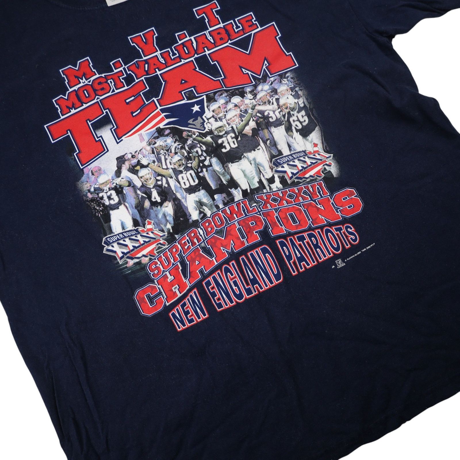 NFL × Vintage VTG Y2k New England Patriots Superbowl Champions Graphic T Size US XL / EU 56 / 4 - 3 Thumbnail